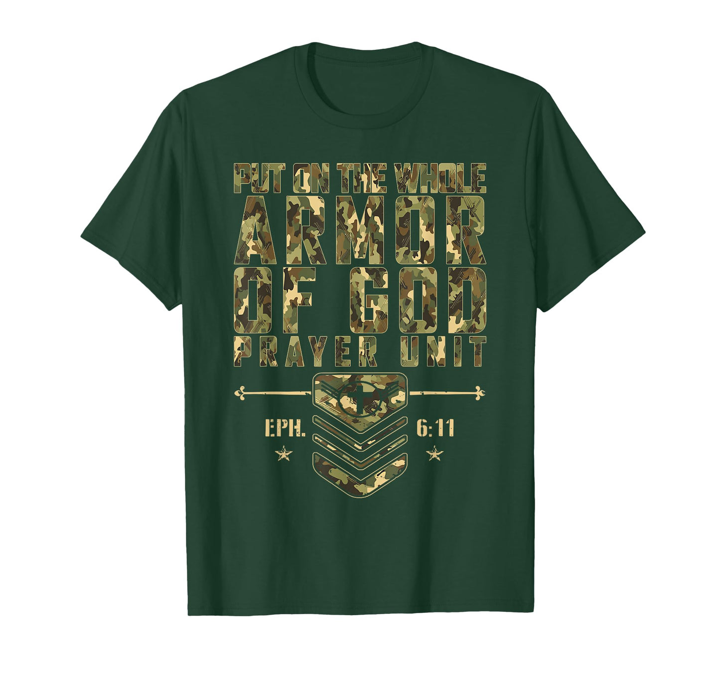 Put On The Full Armor of God - Christian Religious Bible T-Shirt