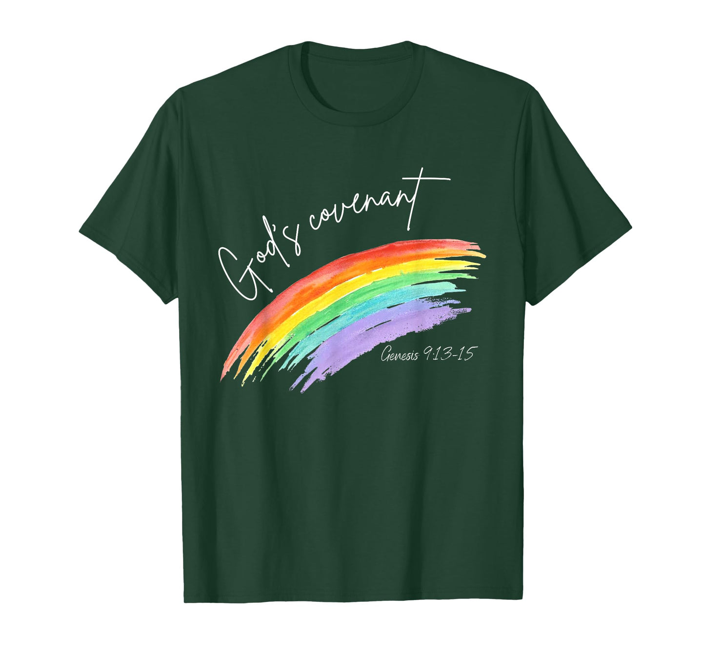 God's Covenant Genesis 9:13-15 Rainbow God's Believers T-Shirt
