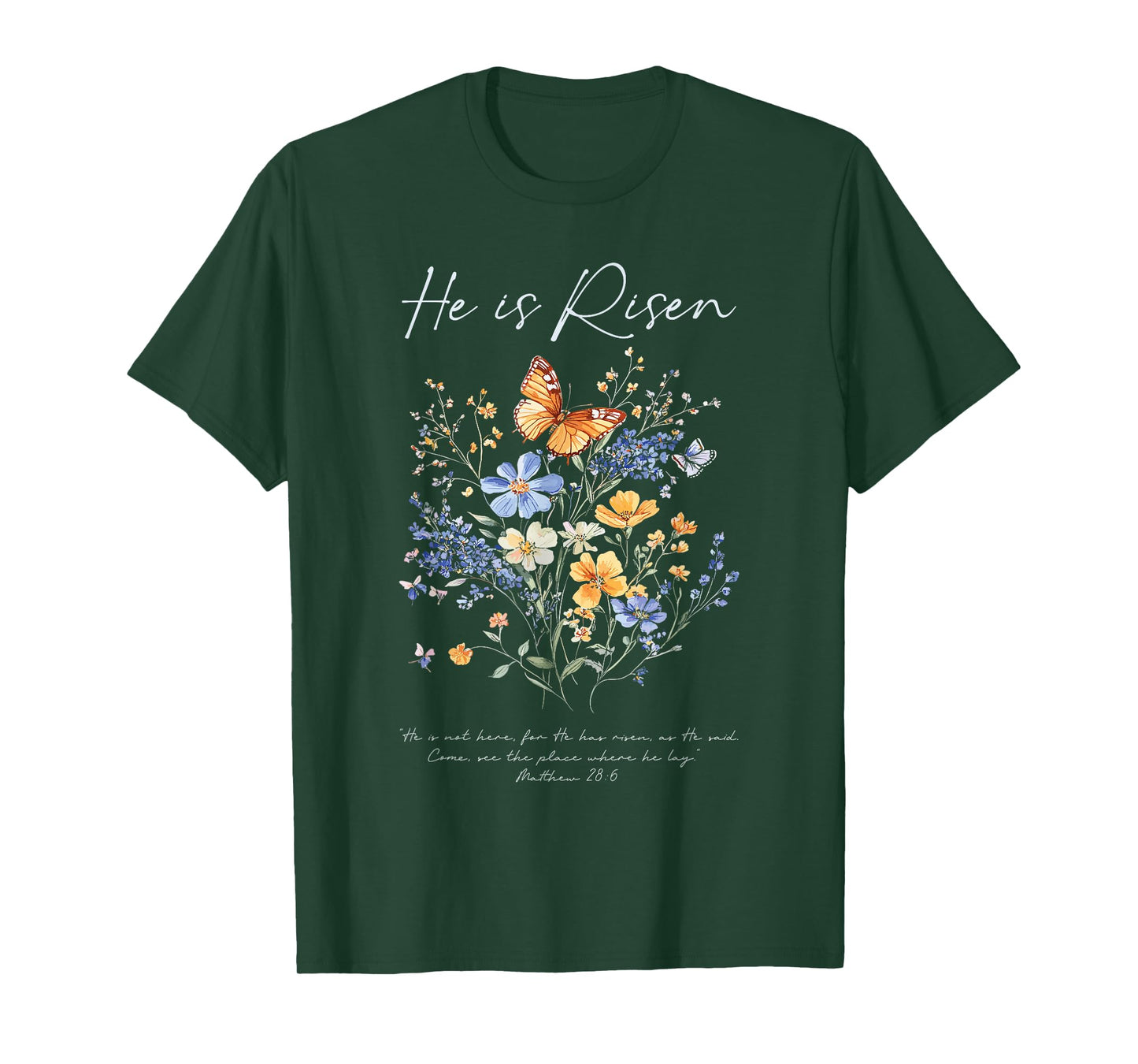 He Is Risen Boho Easter for Christian Women T-Shirt