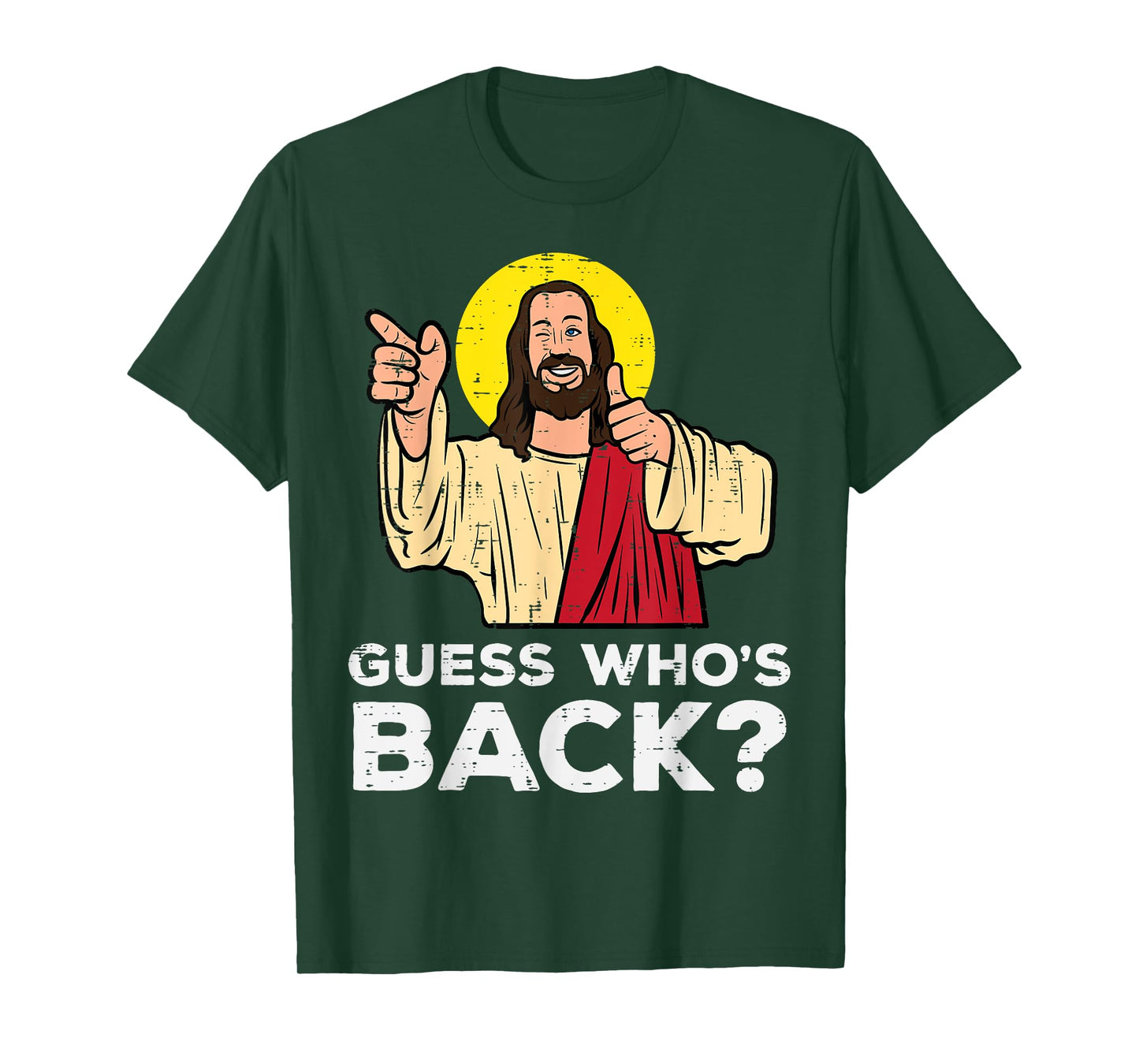 Easter Guess Whos Back Jesus Funny Religious Men Women Kids T-Shirt