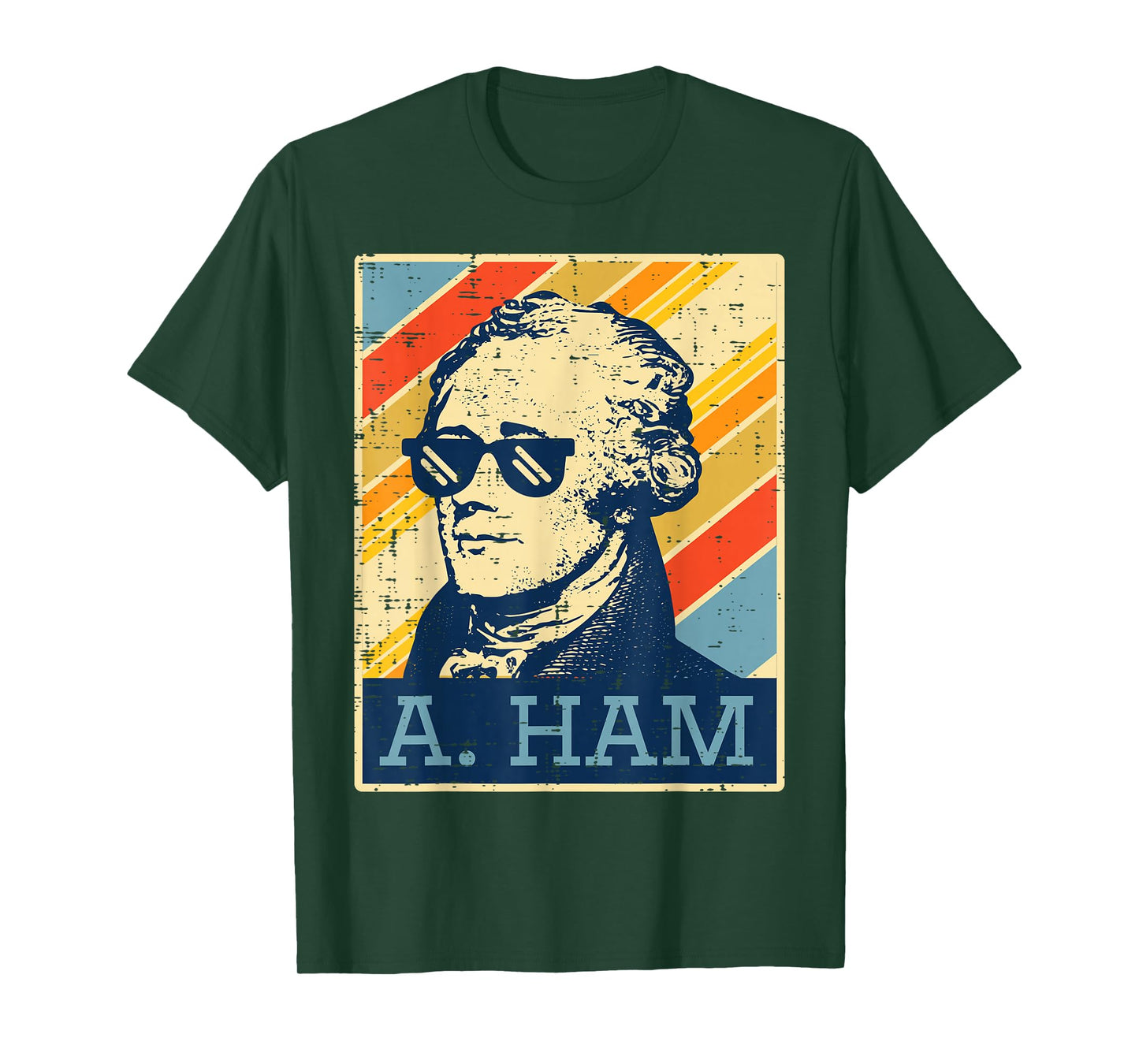 A Ham Alexander Hamilton Retro Funny Saying Men Women Kids T-Shirt