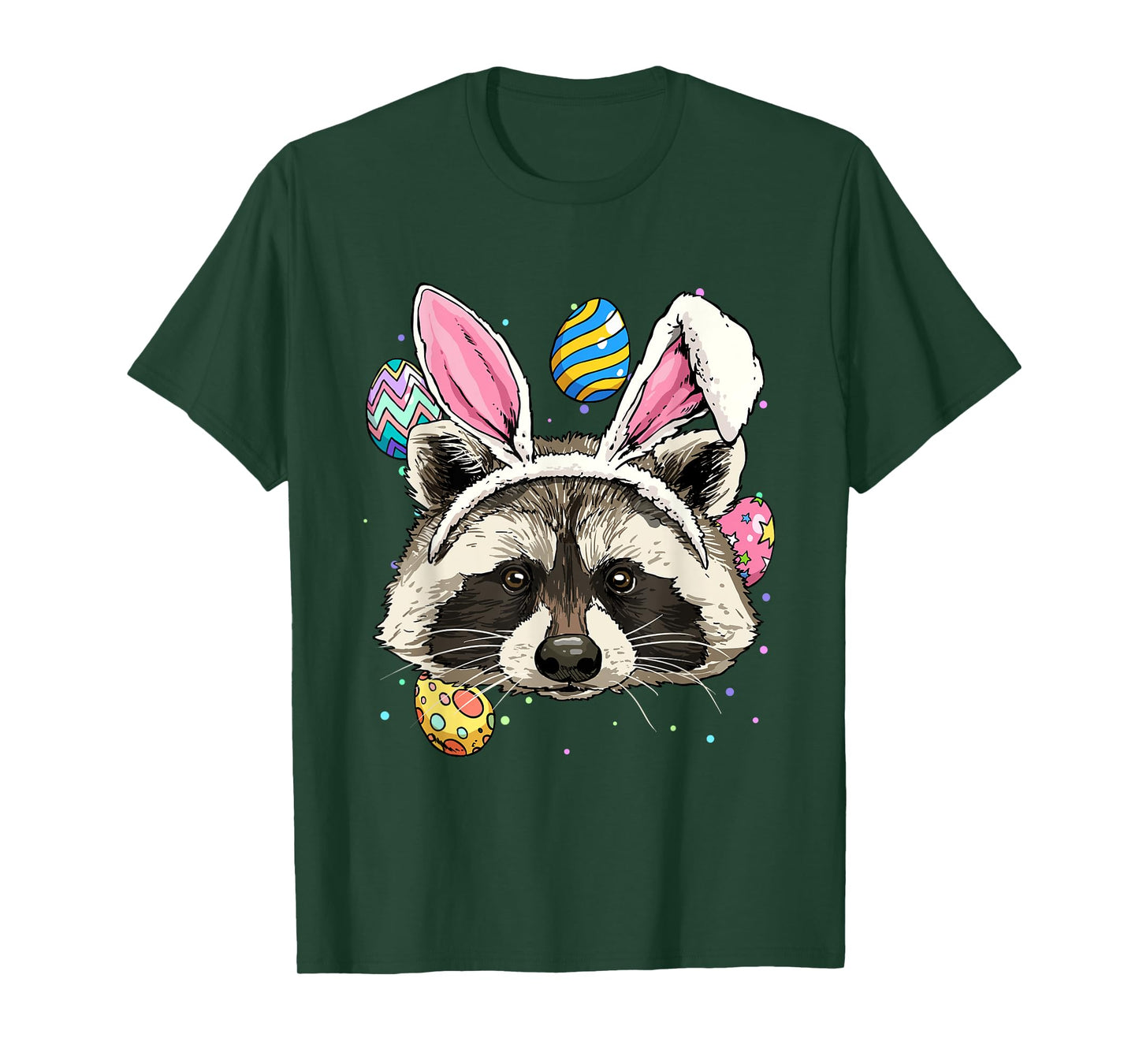 Easter Bunny Raccoon Lover Funny Easter Raccoon T-Shirt