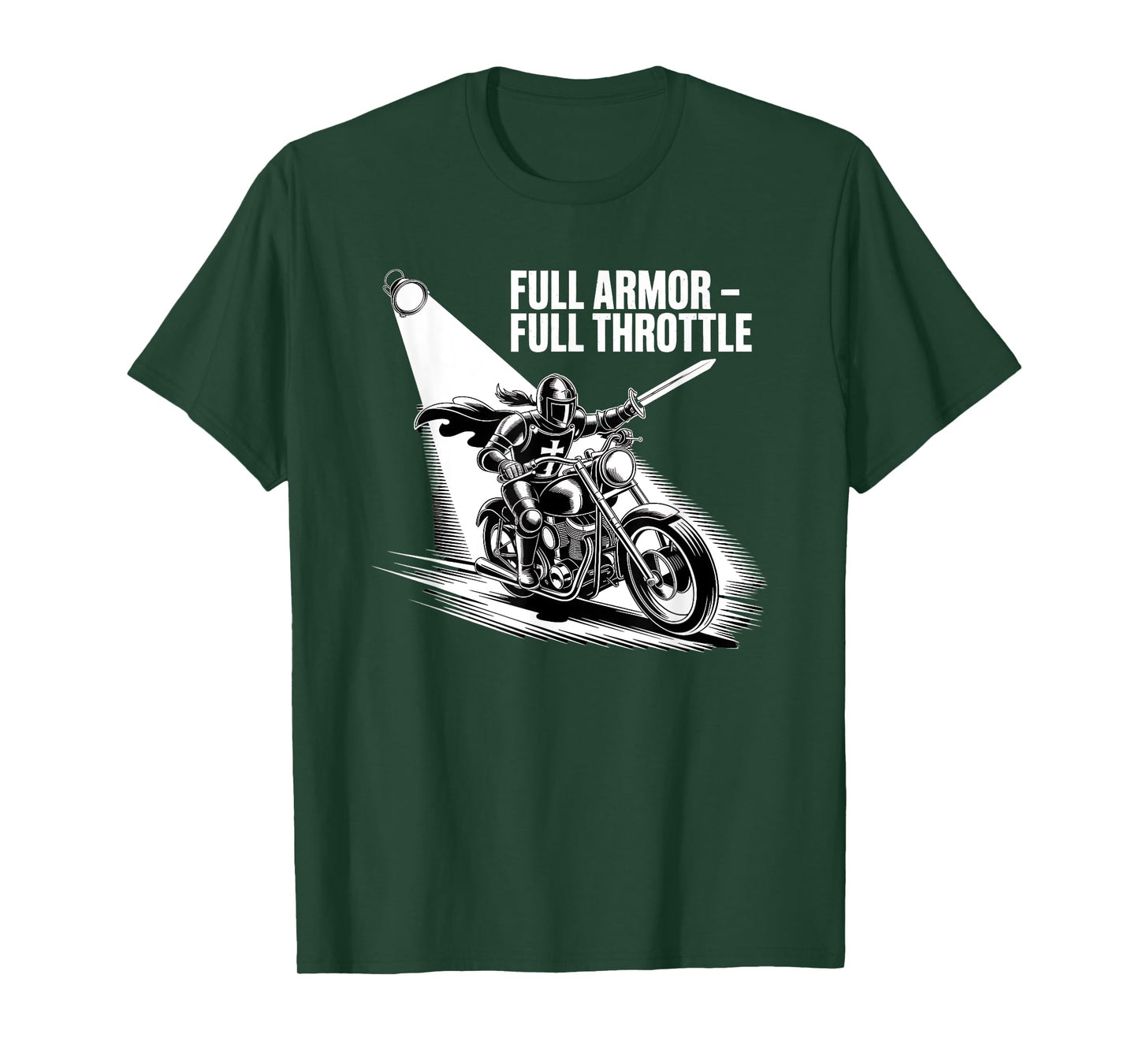 Full Armor Full Throttle Christian Biker Spirit T-Shirt