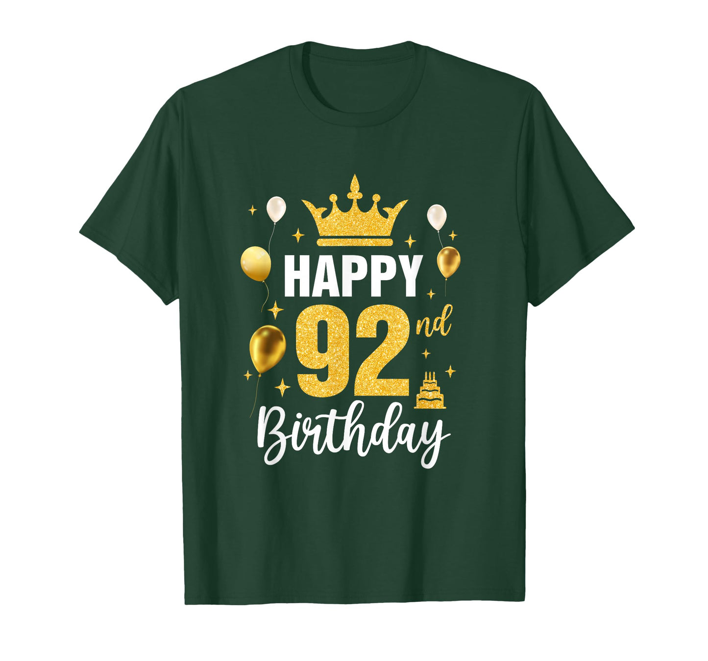 Happy 92Nd Birthday Idea For 92 Years Old Man And Woman T-Shirt