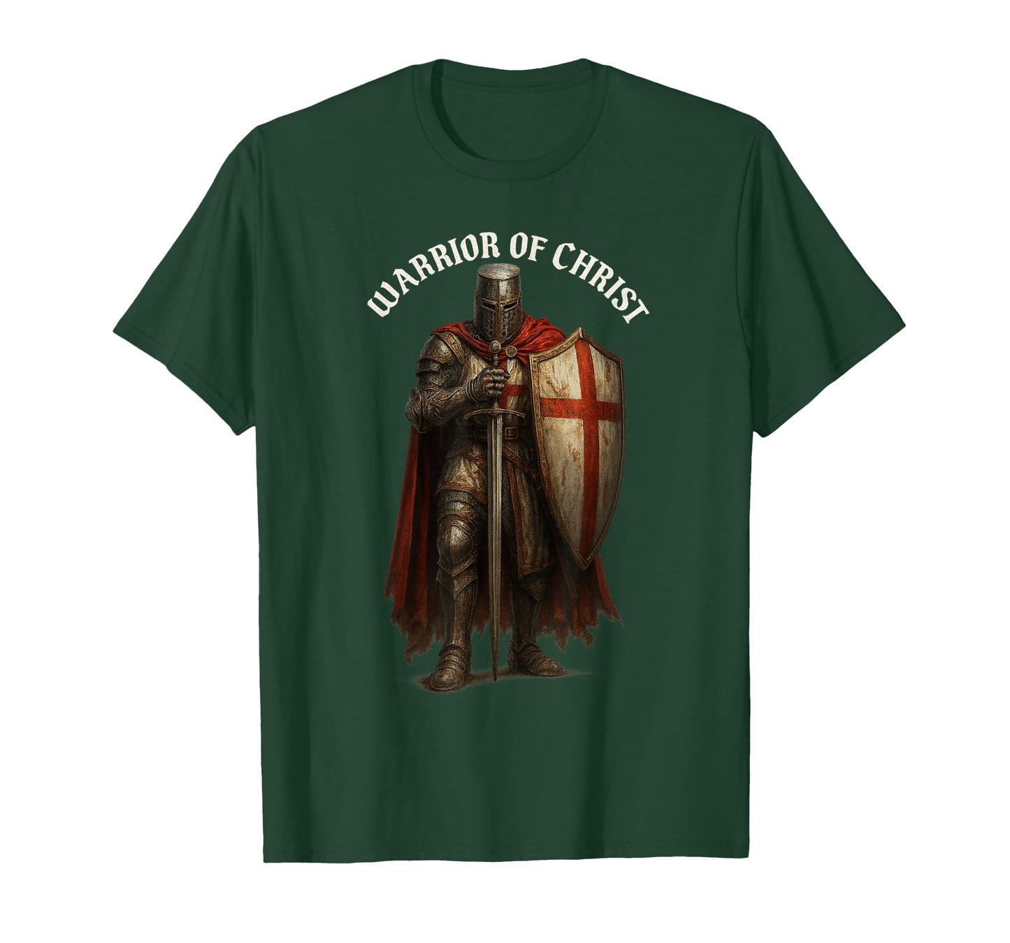 Warrior of Christ - Catholic Templar Knight Crusader T-Shirt