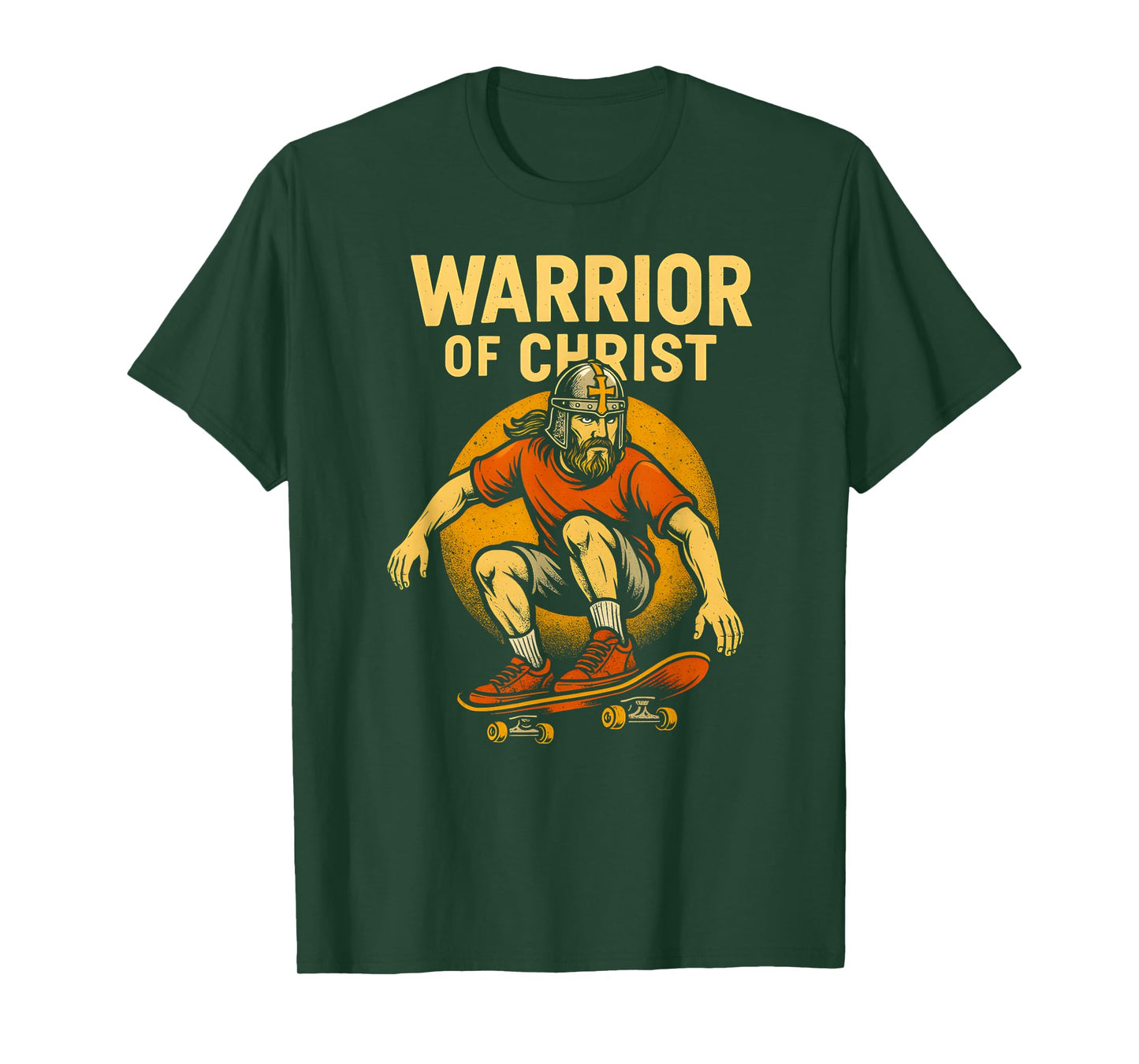 Christian Fitness Warrior of Christ Cool Mens Faith Apparel T-Shirt