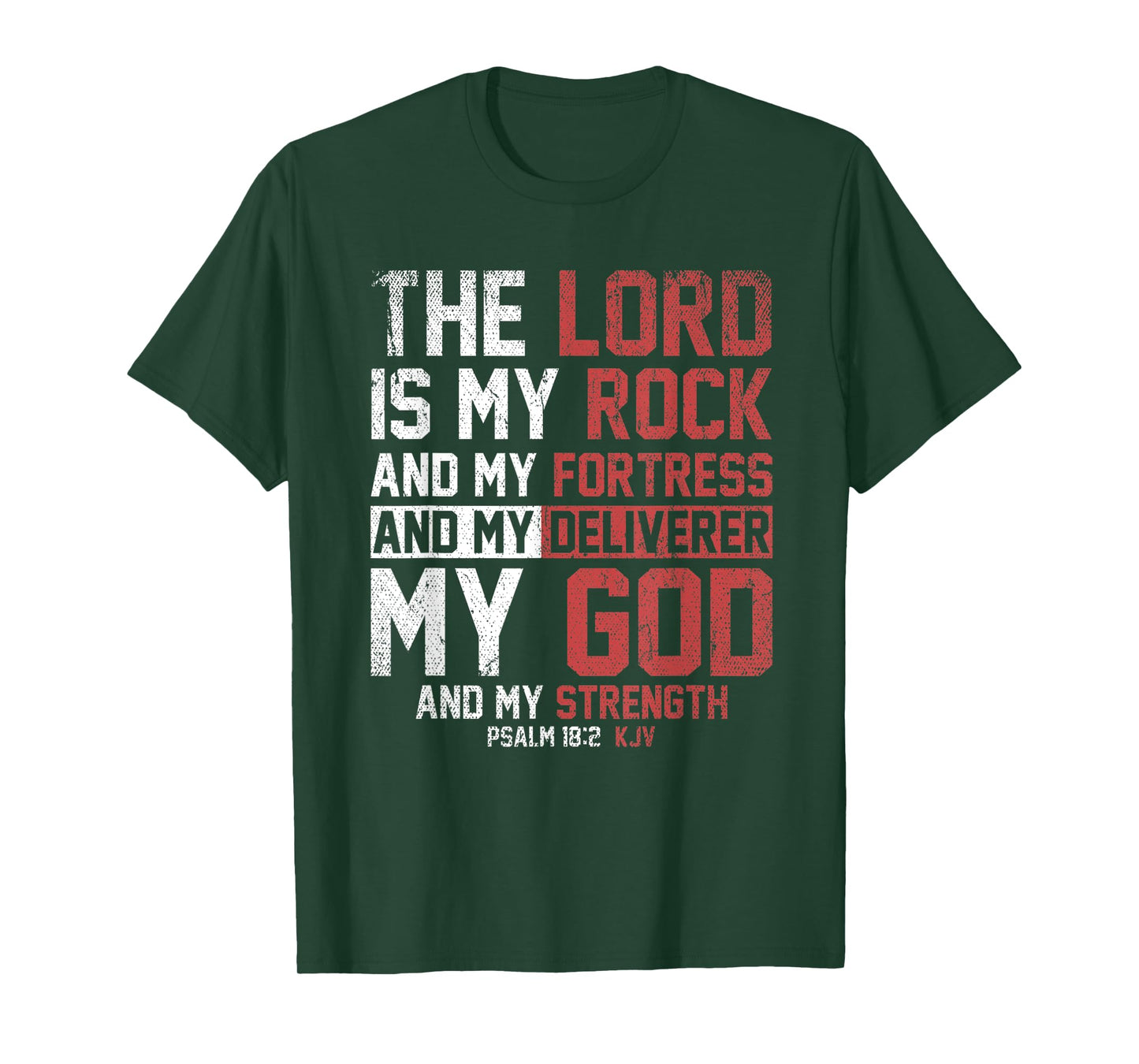 The Lord Is My Rock And My Fortress Prayer T-Shirt