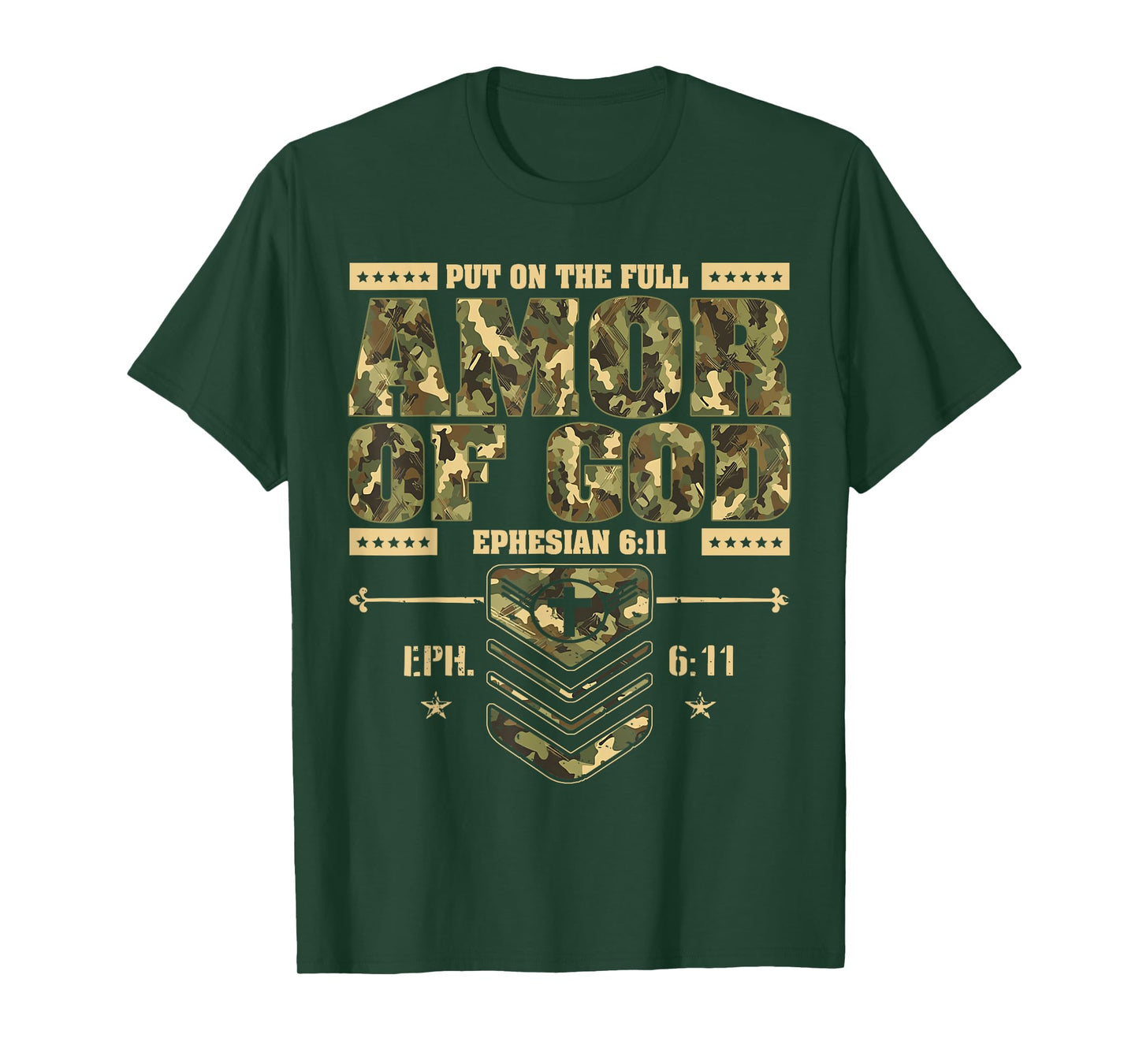 Put On The Full Armor of God - Christian Religious Bible T-Shirt