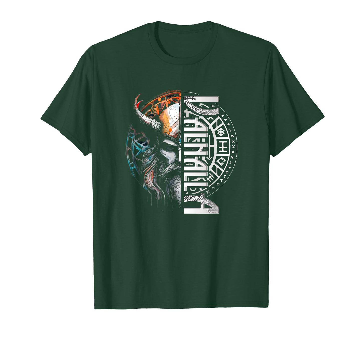 Viking Walhalla Runes Compass Nordic Mythology Vikings T-Shirt
