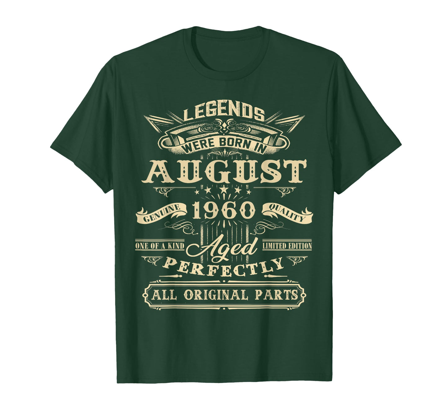 Legend Born In August 1960 65th Birthday Tee 65 Years Old T-Shirt