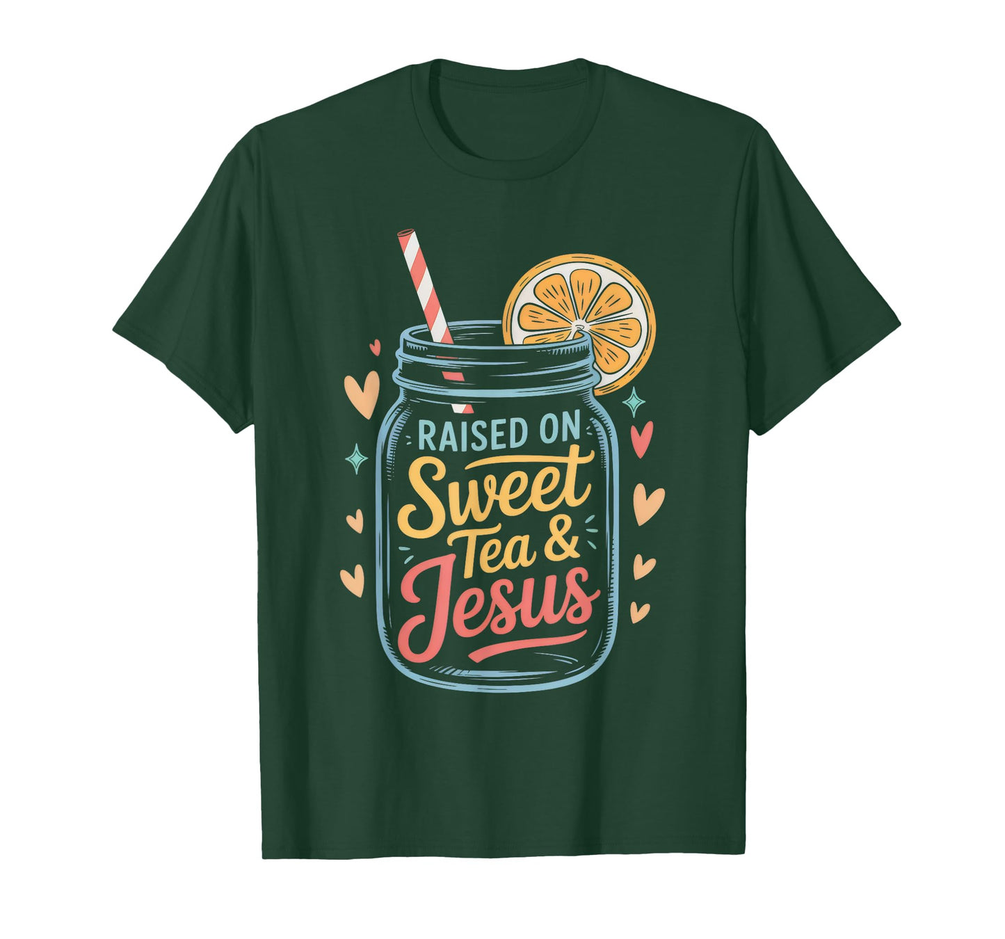 Sweet Tea & Jesus Southern Christian Faith T-Shirt
