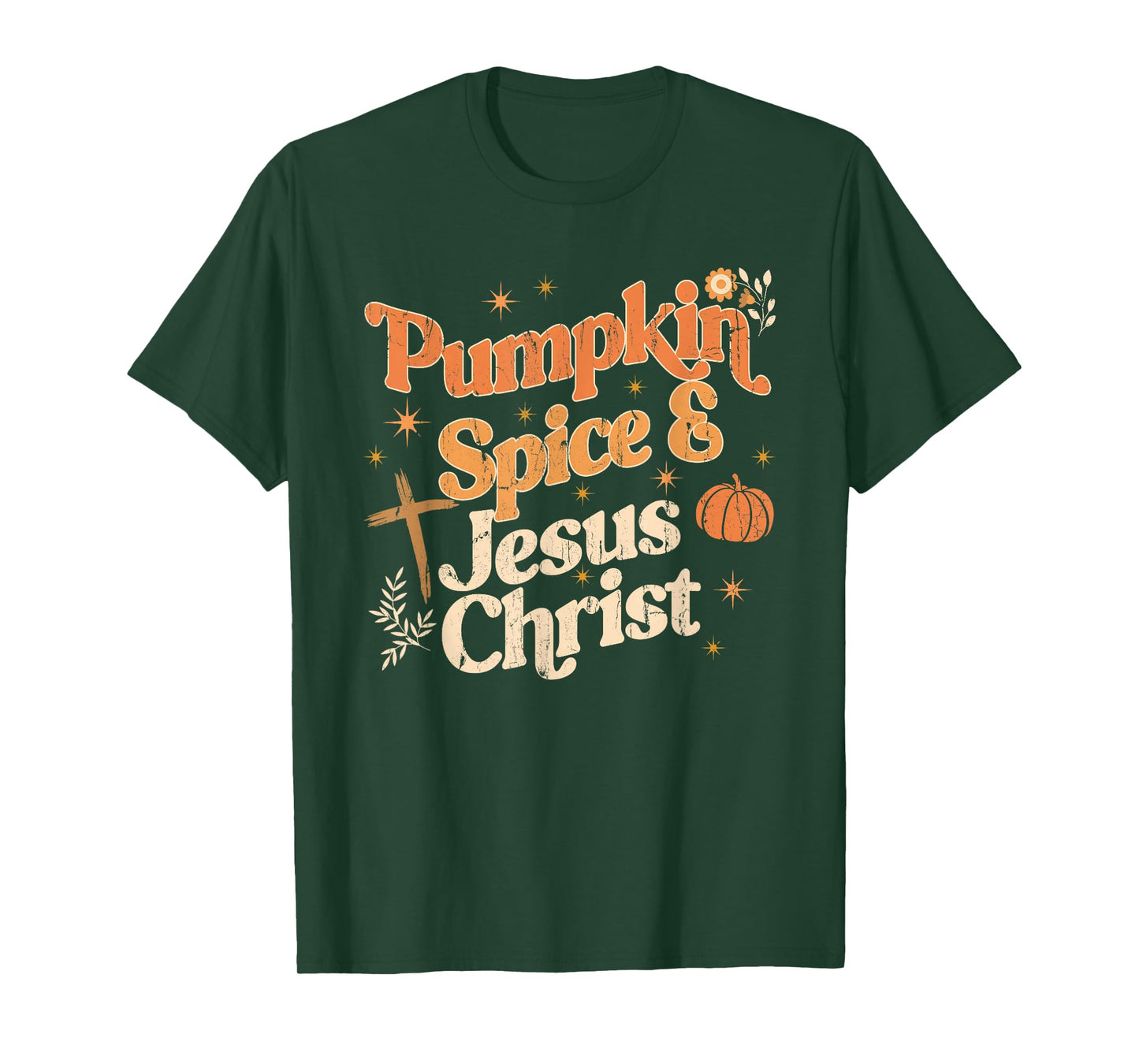 Pumpkin Spice and Jesus Christ, Religious Christian Fall T-Shirt