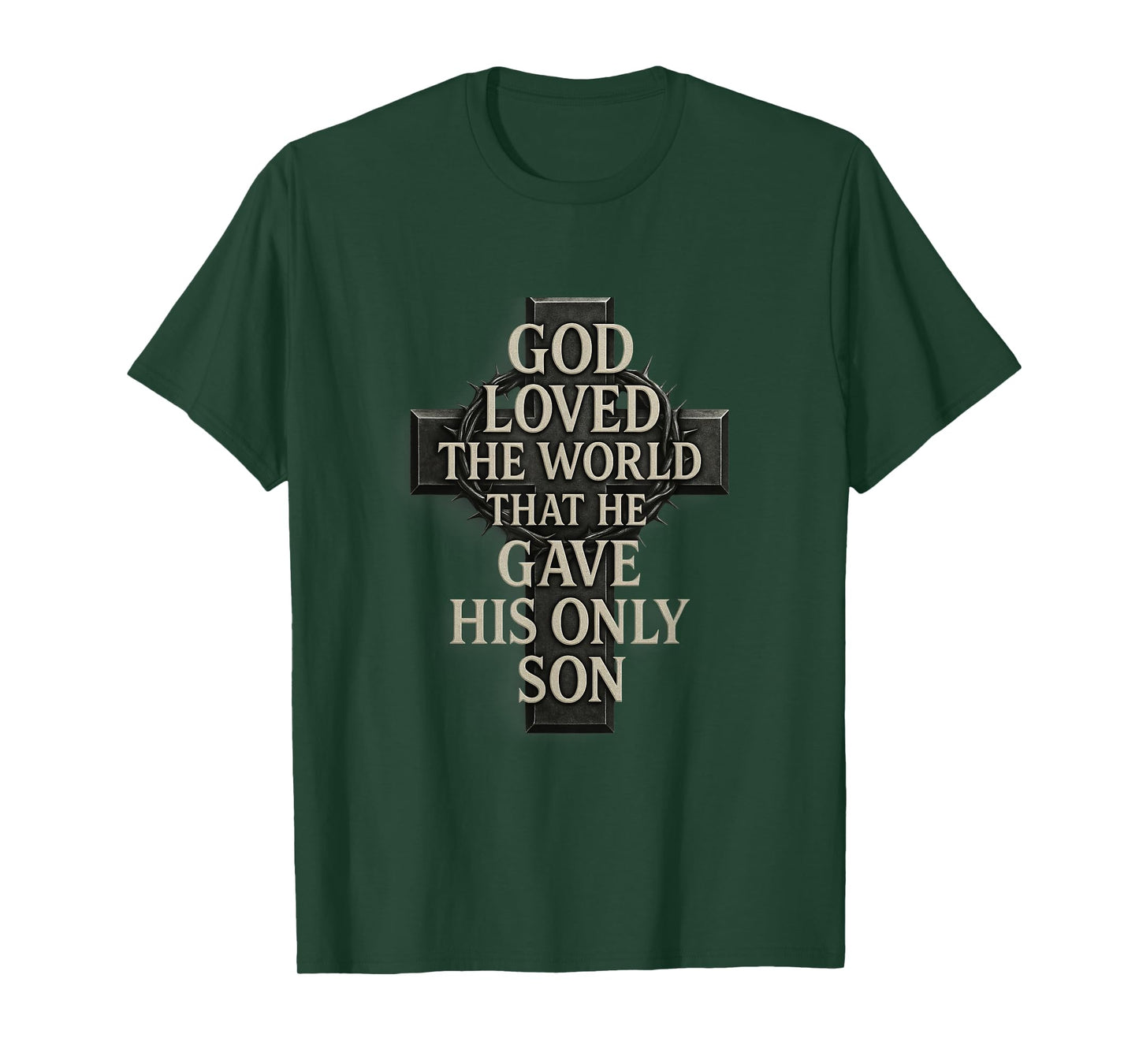 GOD Loved The World... Jesus, Cross, Religion Design T-Shirt