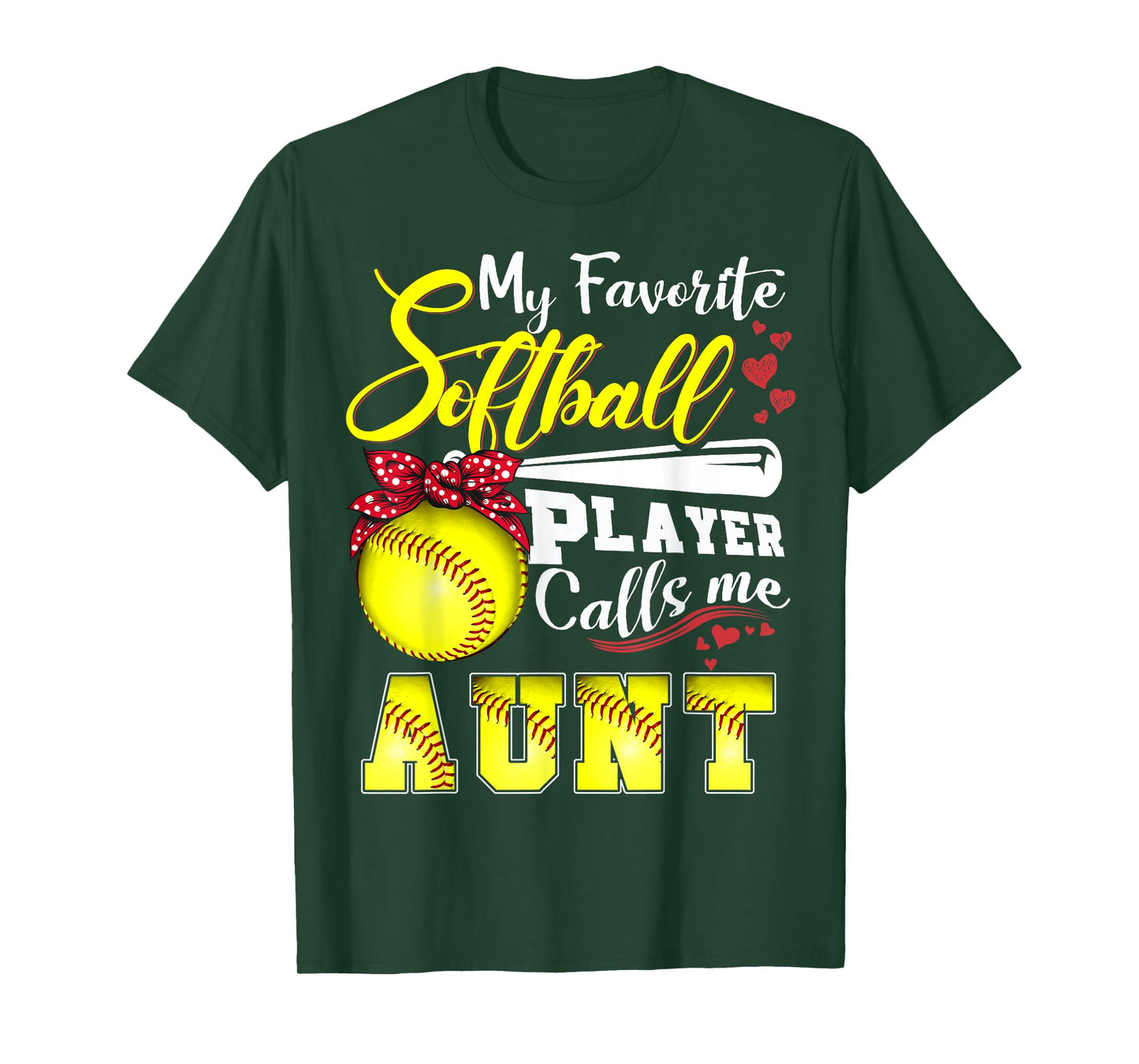 My Favorite Softball Player calls me Aunt Tee Mothers day T-Shirt