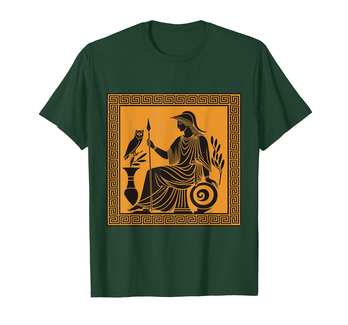 Athena Goddess Greek Mythology Ancient Myths Art T-Shirt