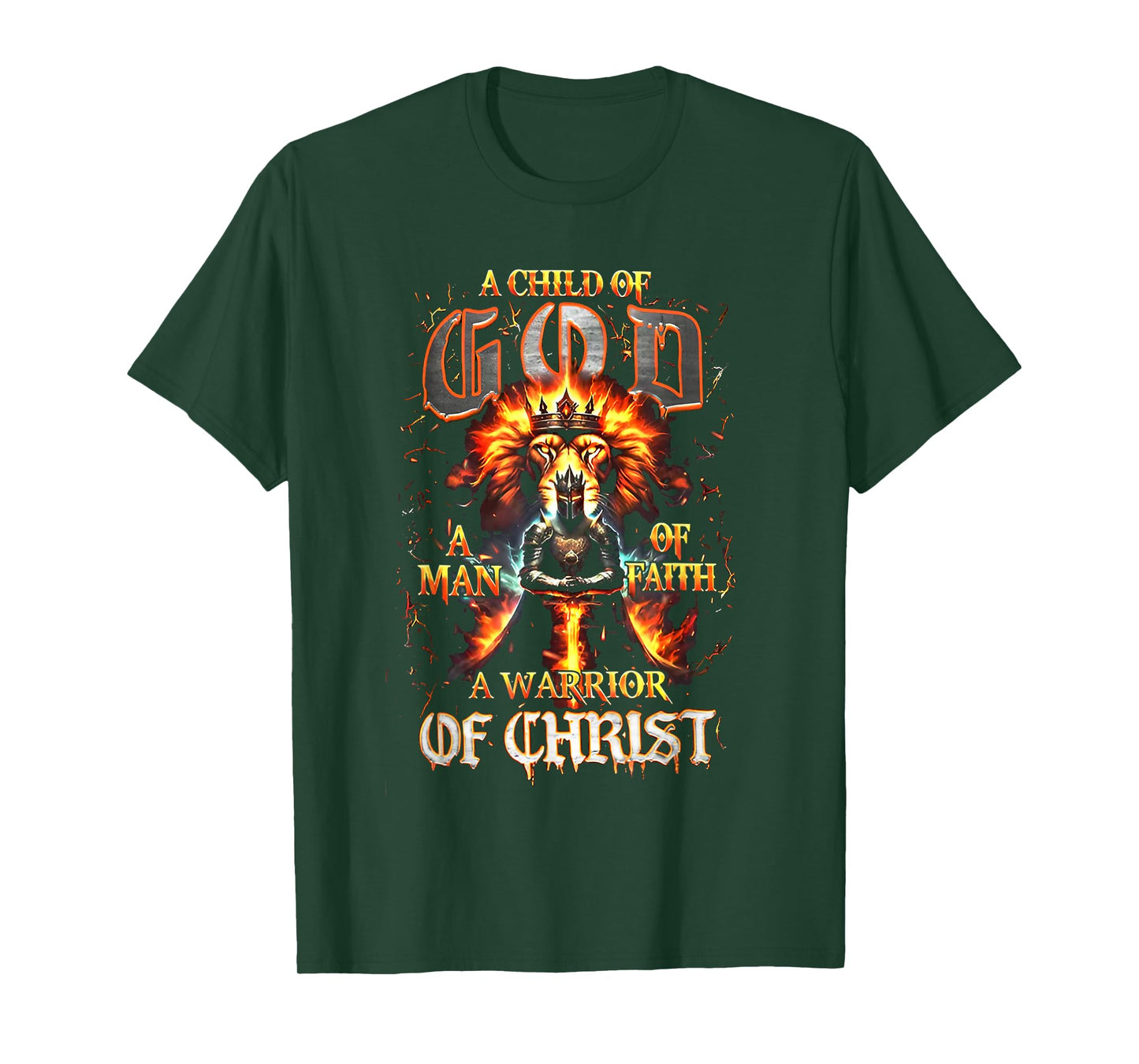 A Child of Gods A Woman of Faith A Warrior of Christ T-Shirt
