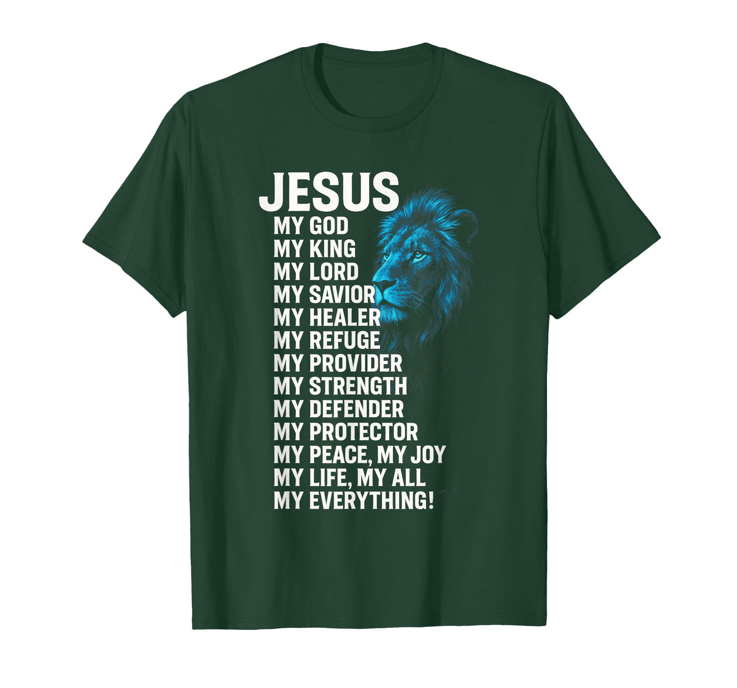 Jesus - Lion Christian King Lord Savior Faith T-Shirt