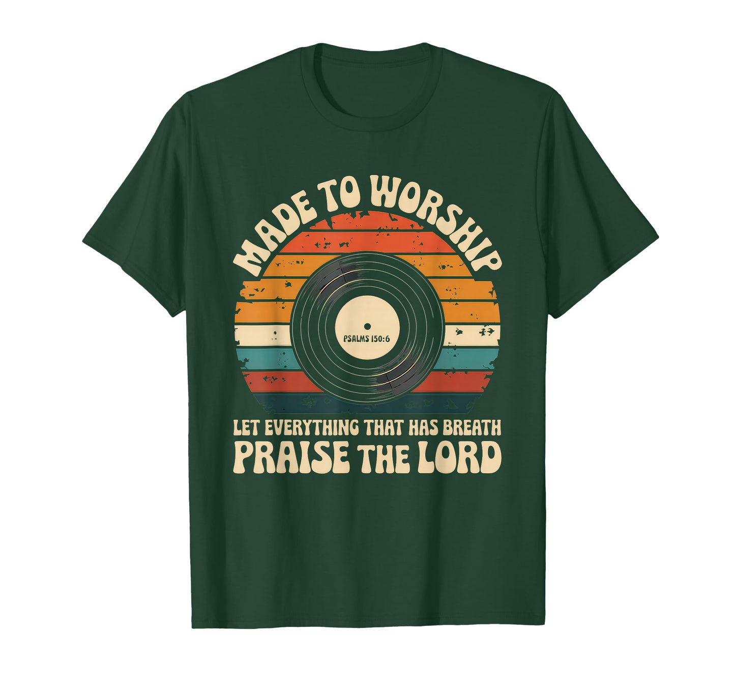 Worship Tshirt Christian Music Retro Cassette Psalms 150:6 T-Shirt