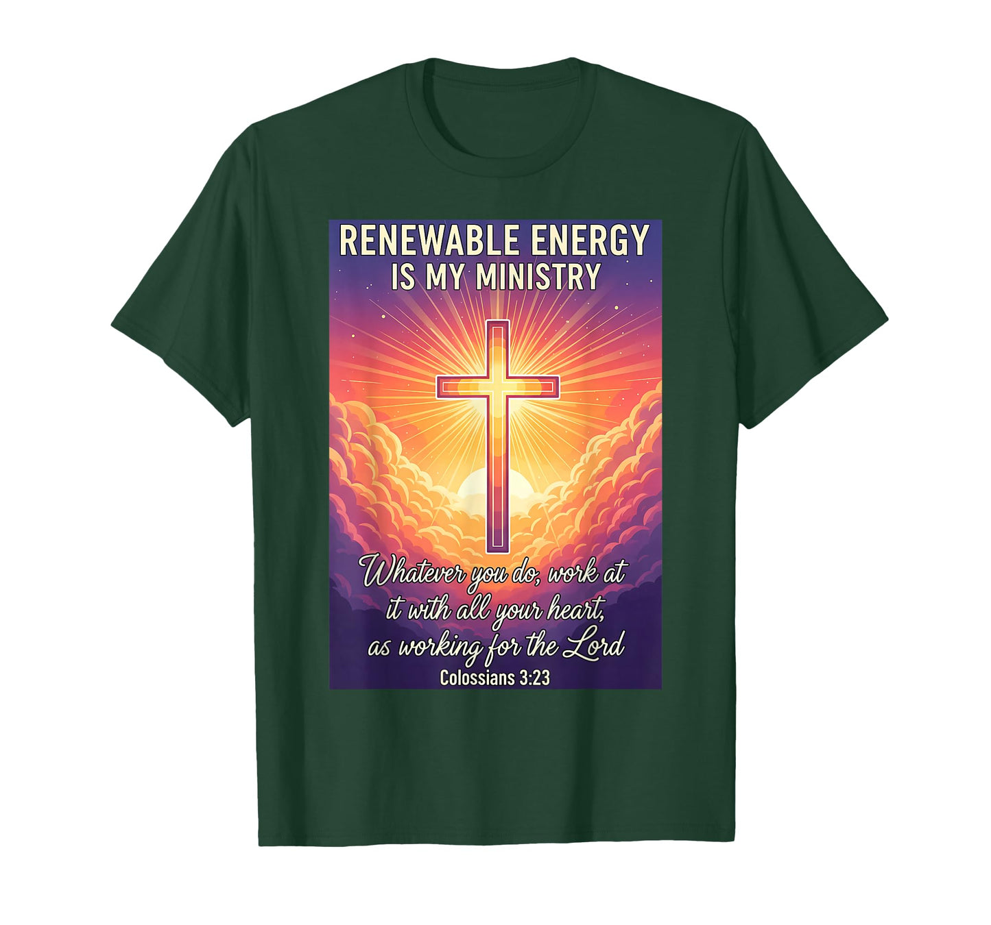 Christian Renewable Energy is My Ministry Specialist Jesus T-Shirt