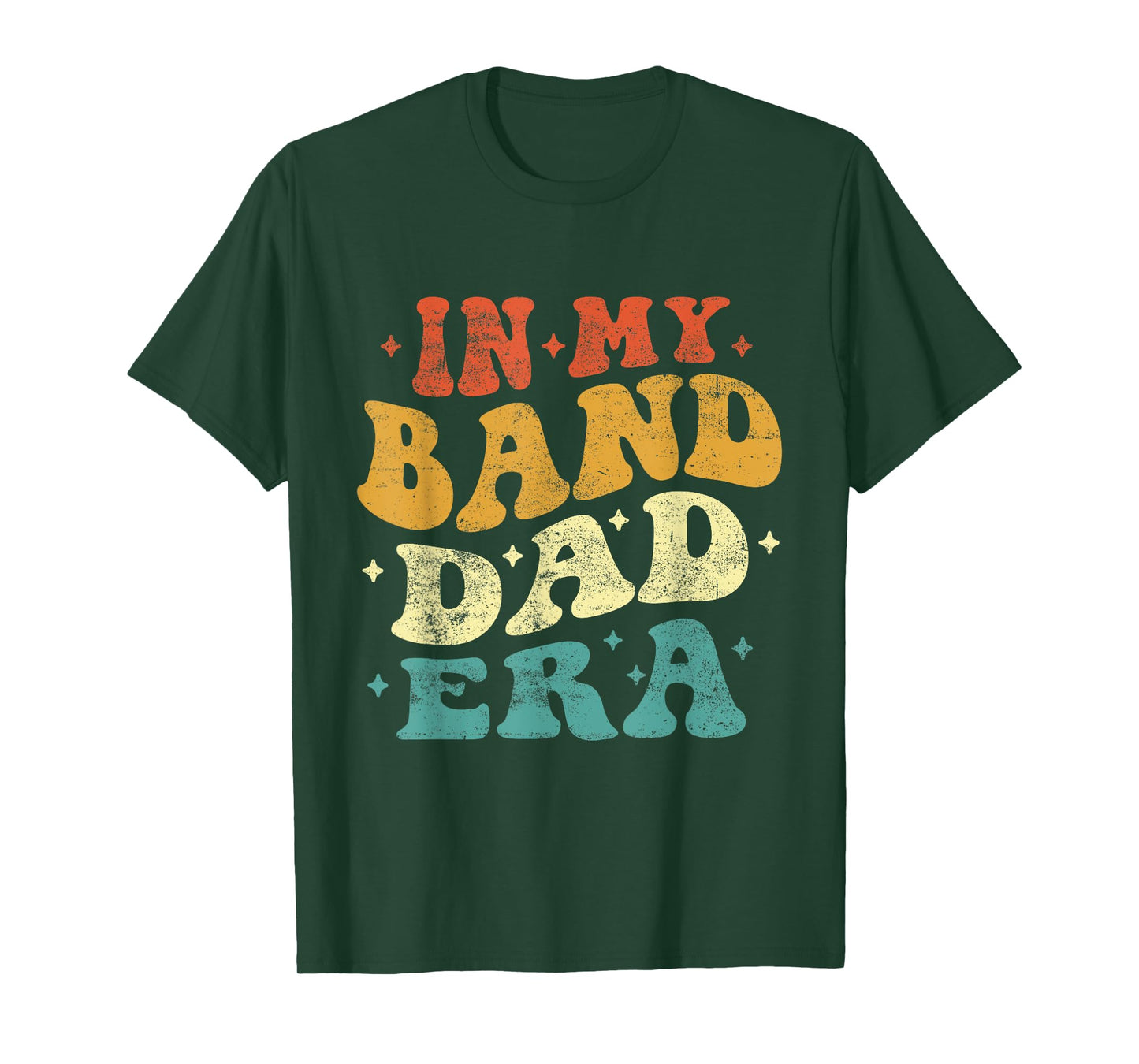 In My Band Dad Era Funny Band Dad Vintage Fathers Day T-Shirt