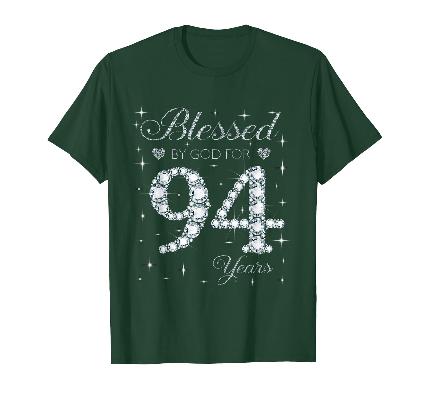 Blessed by God For 94 Years Old 94th Birthday Gift For Women T-Shirt
