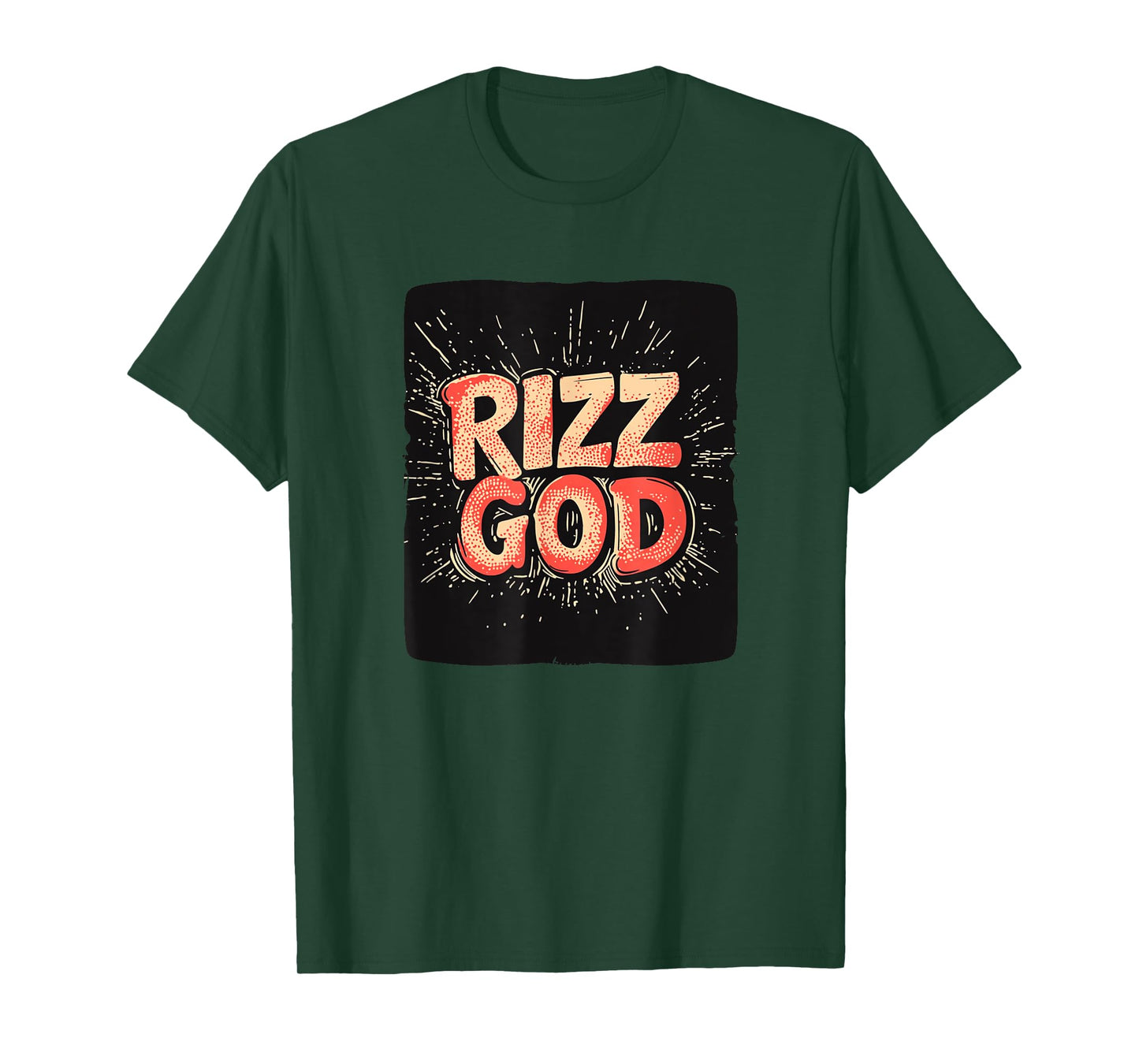 Awesome Rizz God Emblem with Charm T-Shirt