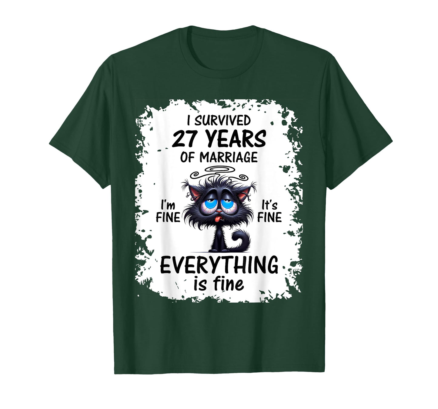 I Survived 27 Years Of Marriage T-Shirt