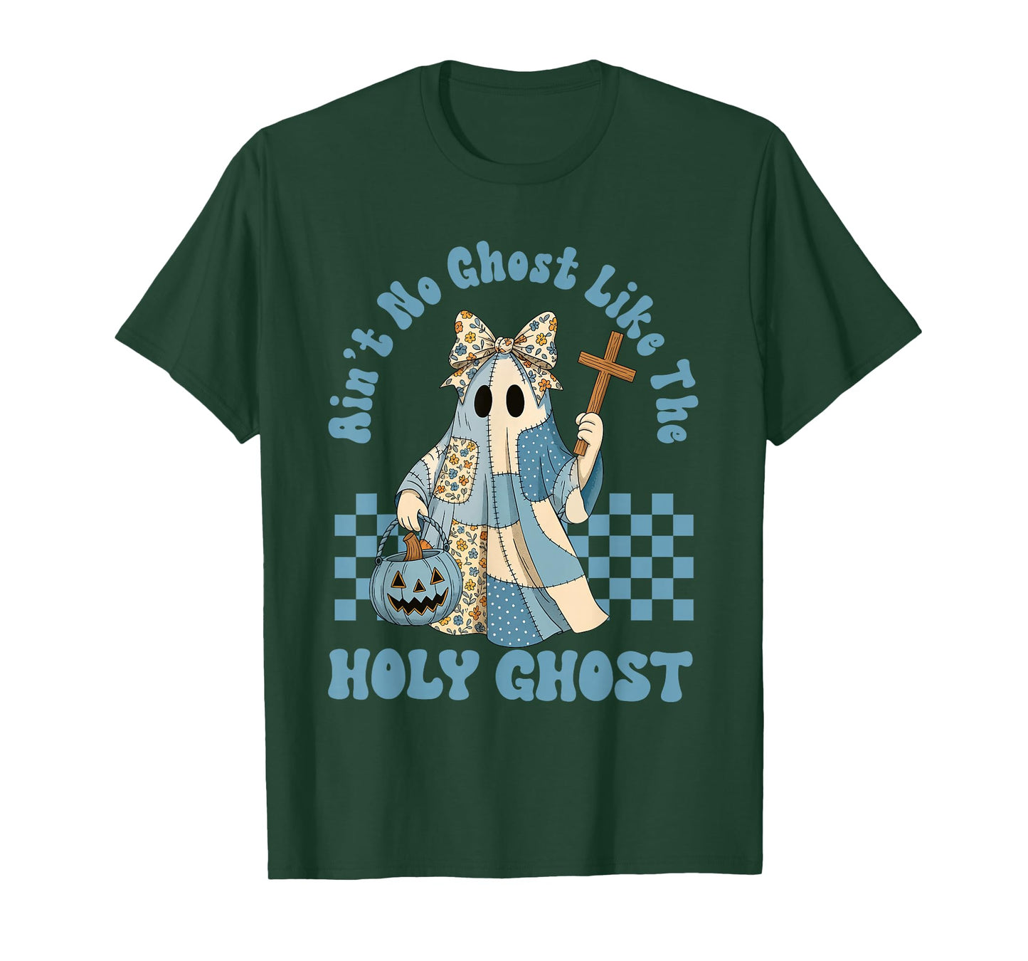 Groovy Aint No Ghost Like The Holy Ghost Christian Halloween T-Shirt