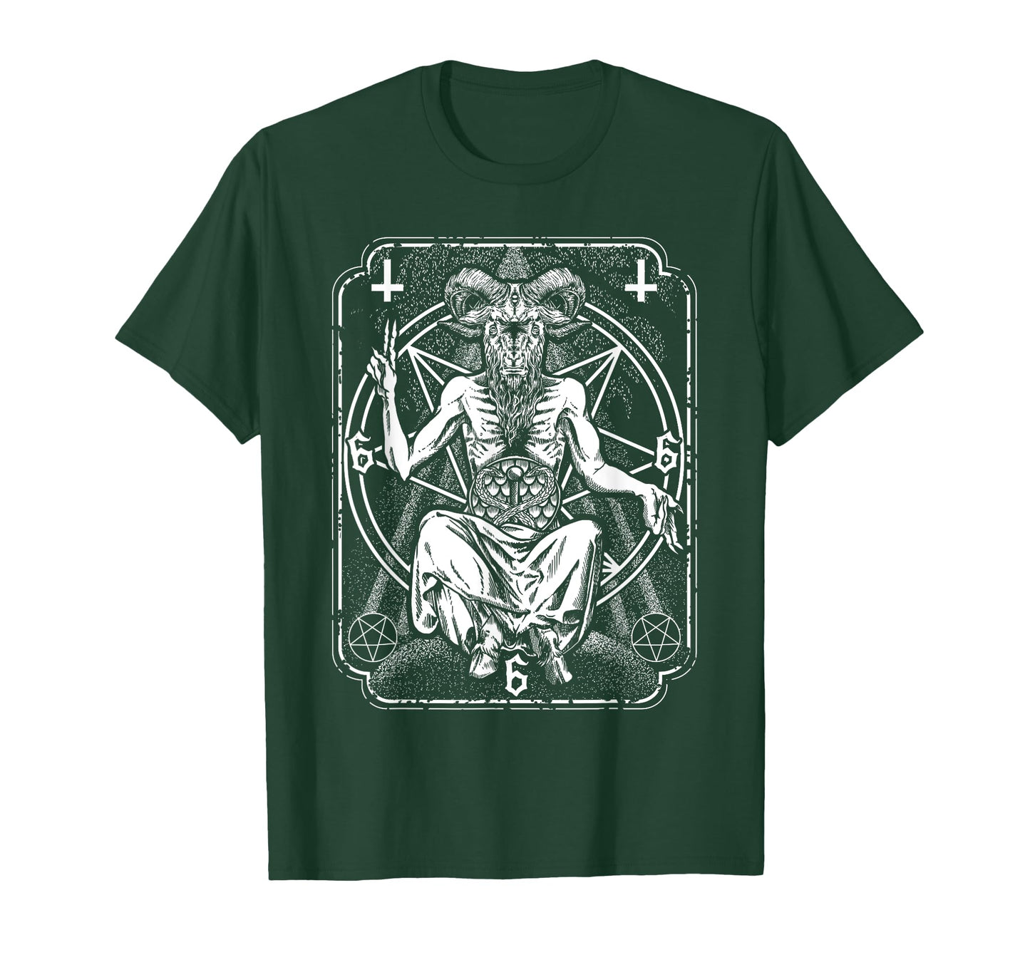 Baphomet Tarot Card Devil Evil Occult T-Shirt