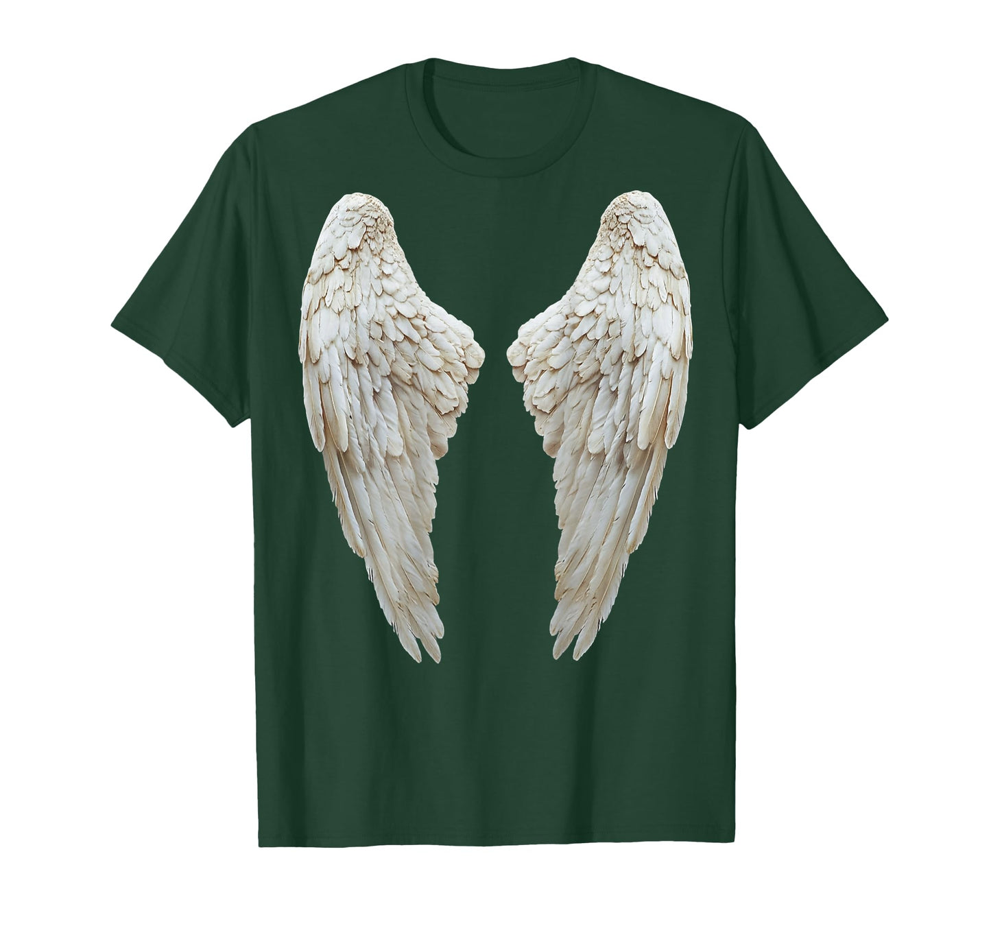 Christian Angel Wings White and Black T-Shirt