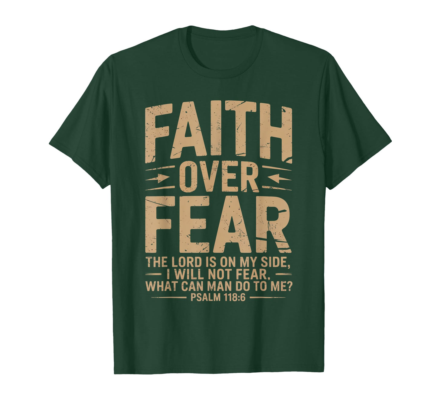 America Pride US Flag Faith Over Fear Prayer T-Shirt
