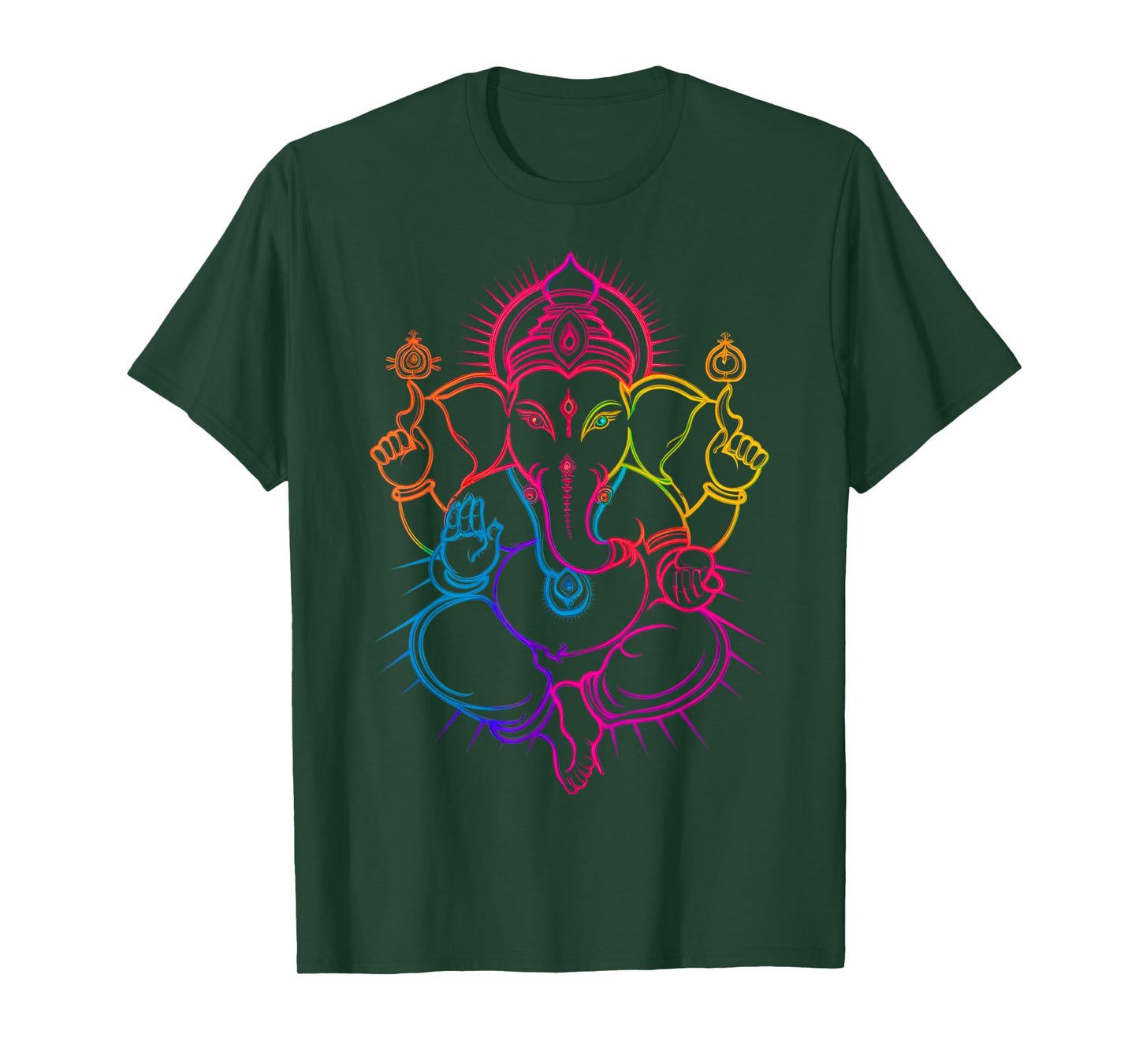 Hindu Ganesha Puja Elephant God India Meditation Yoga Murti T-Shirt
