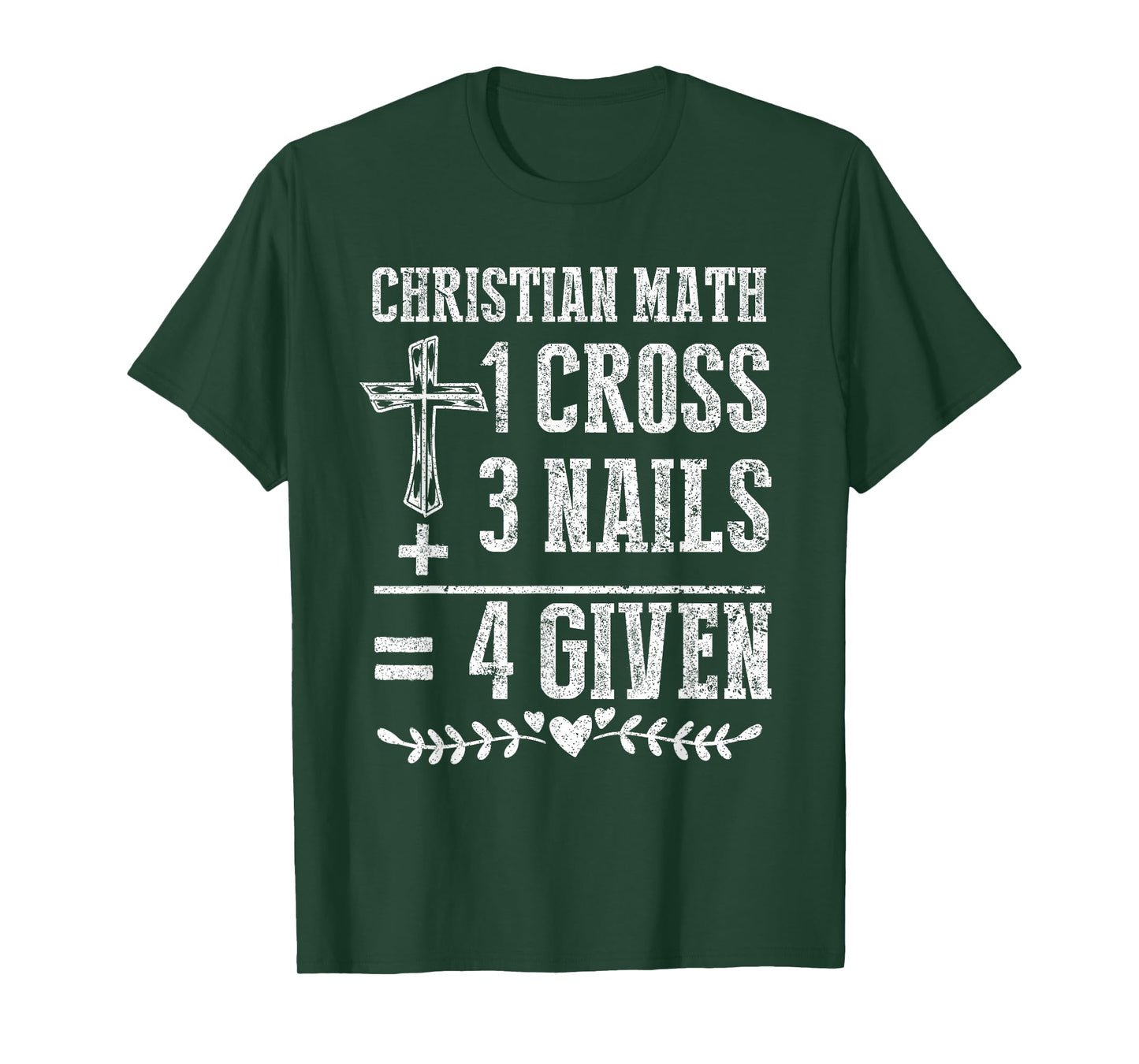 Christian Math God Worshiper Christ Follower Religion T-Shirt