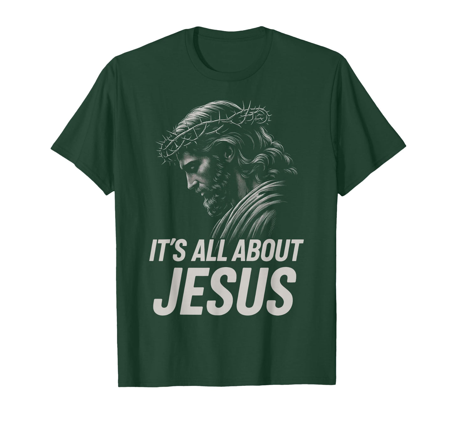 HUGvyn Its All About Jesus Christian Faith Patriotic America T-Shirt