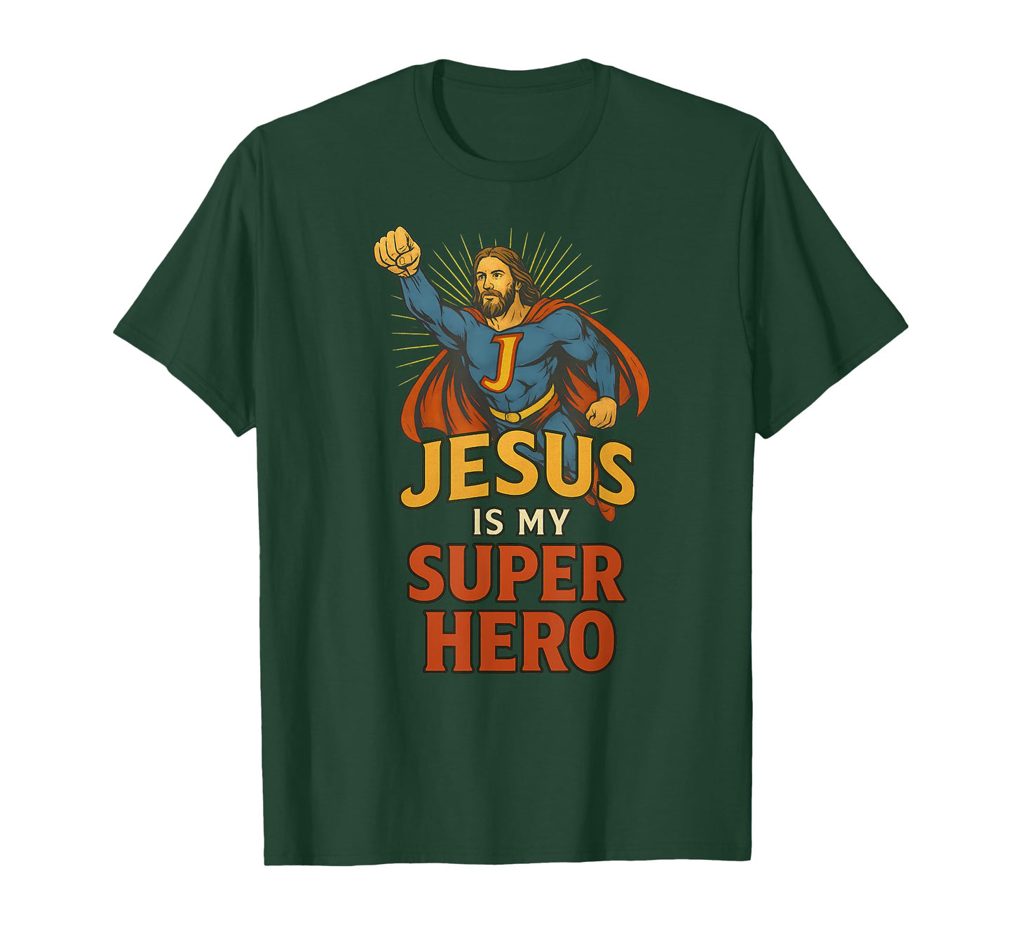 Jesus Is My Superhero Shirt for Christians Vintage T-Shirt