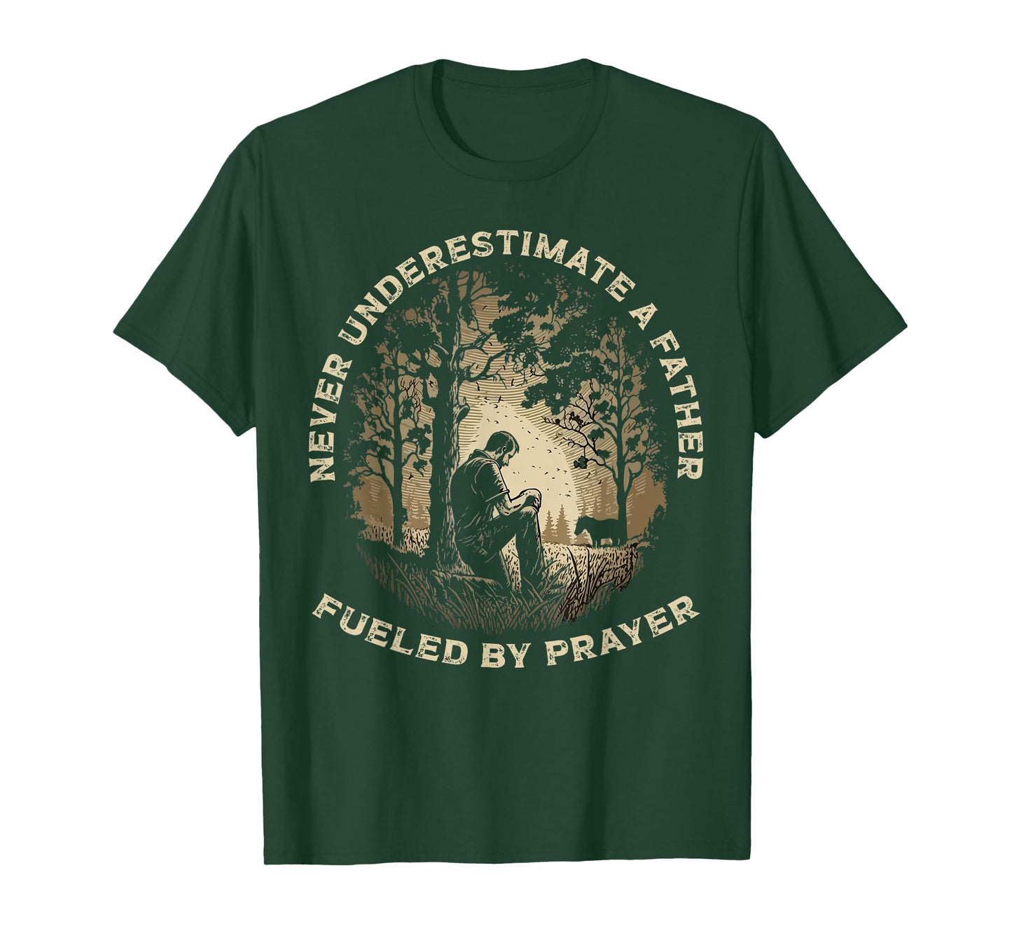 Best Dad Ever Religious Prayer Warrior Christian Fathers Day T-Shirt