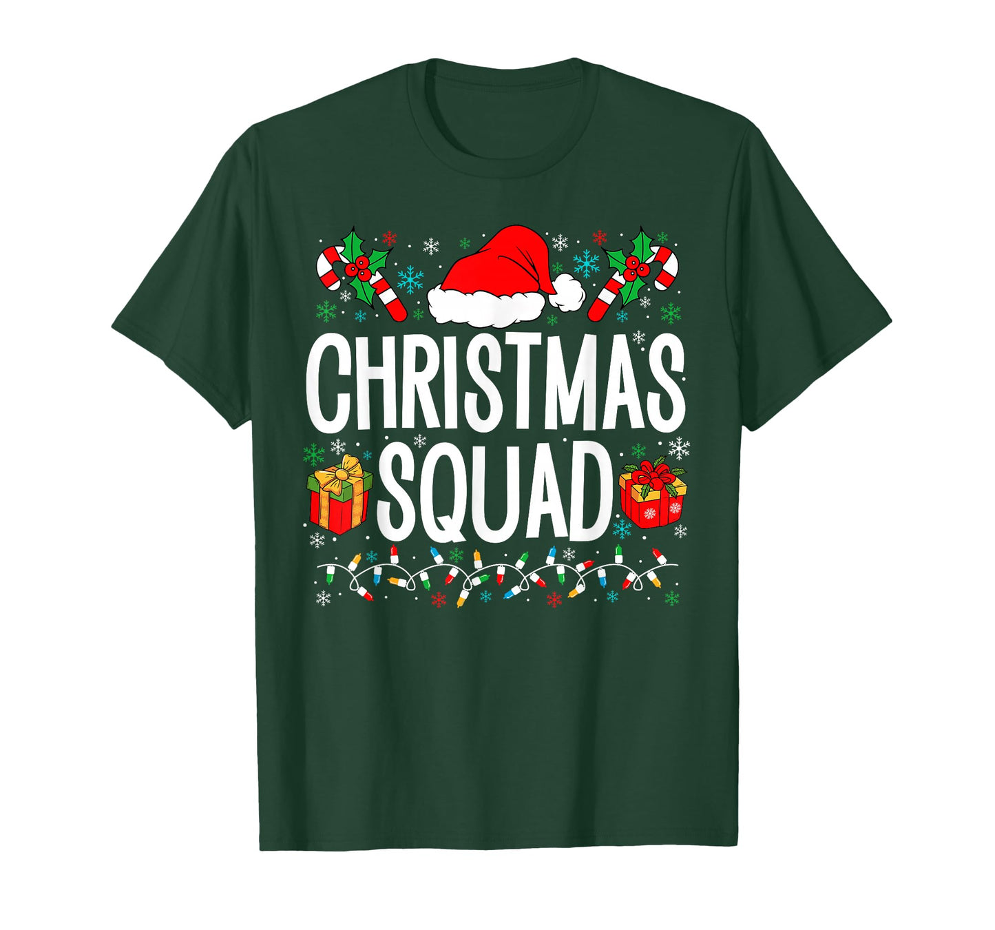 Christmas Squad Family Group Matching Christmas Pajama Party T-Shirt