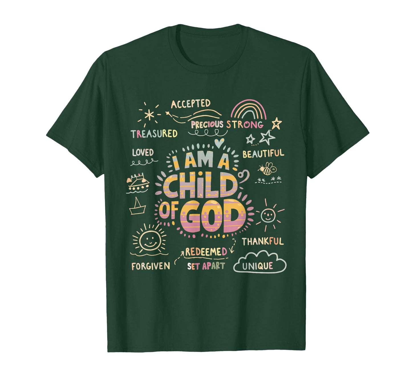 I am a Child of God Christian Retro Jesus Faith Design Gifts T-Shirt