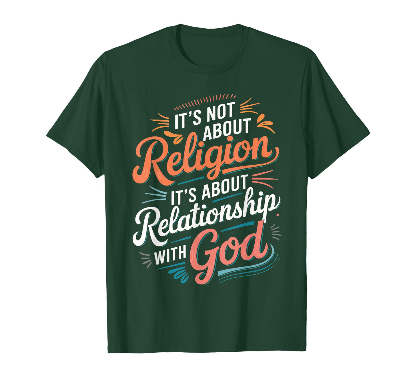 Relationship God Christian Pray Faith Bible Verse T-Shirt