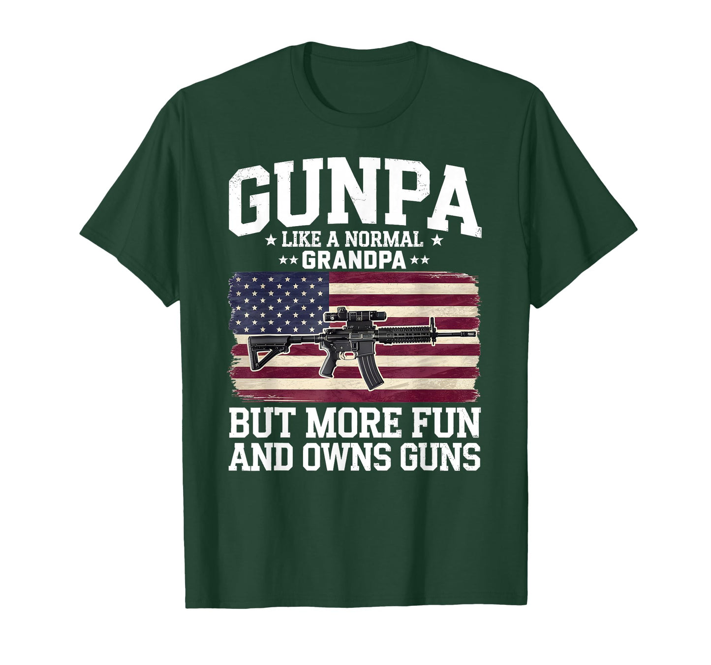 Funny Gunpa Definition Tee US Flag For Grandpa Men Gunpa Like A Normal Grandpa But More Fun And Owns Guns Black Sleeveless T-Shirt
