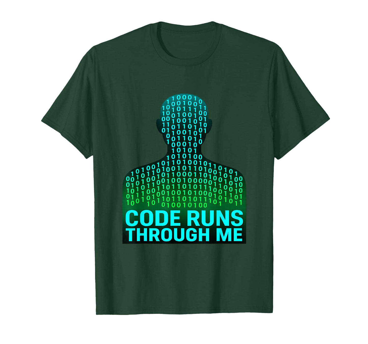 Data Analyst Coding Quote Computer Code Runs Through Me T-Shirt