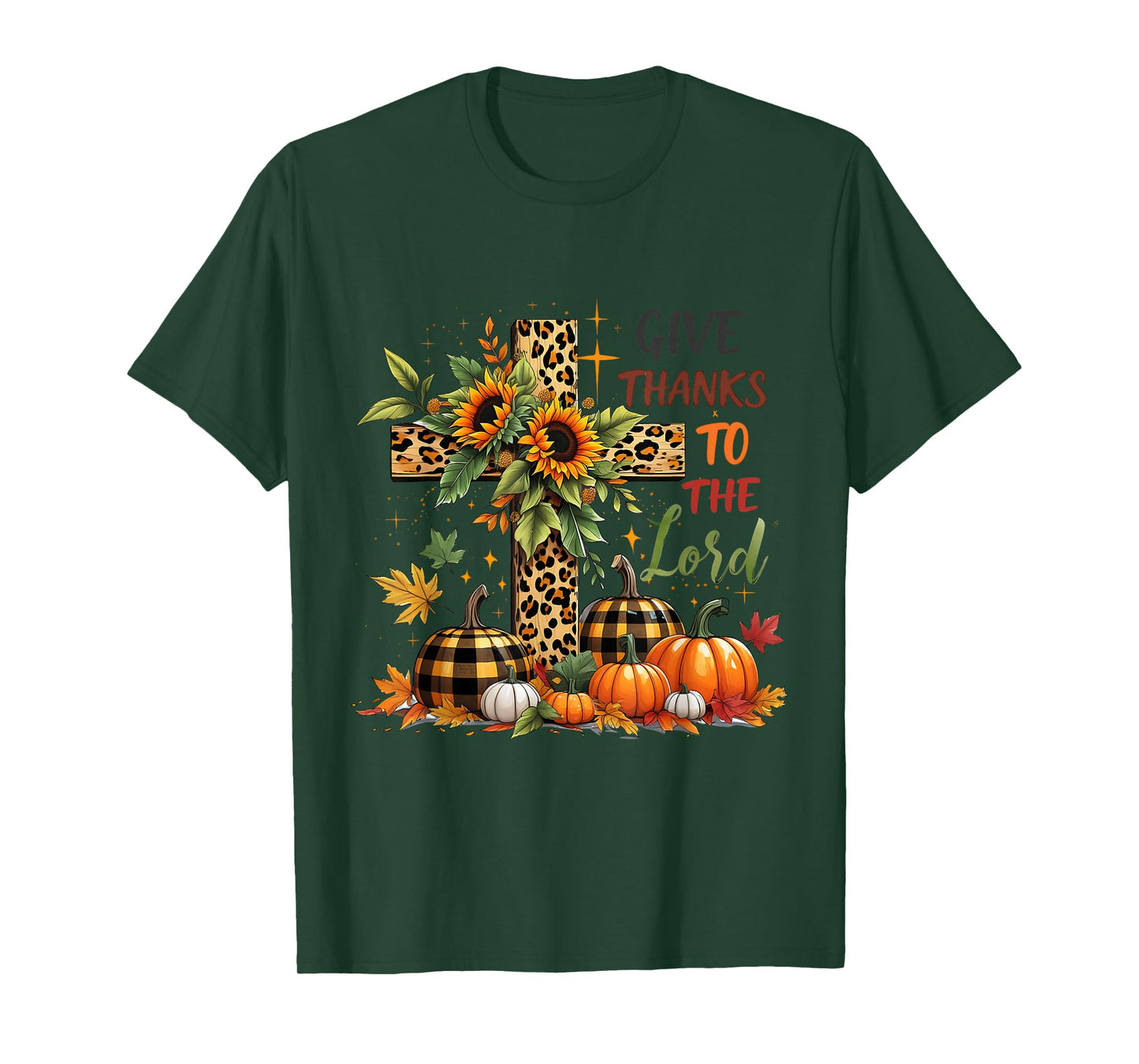 Pumpkin Thanksgiving Coquette Give Thanks to The Lord Fall T-Shirt