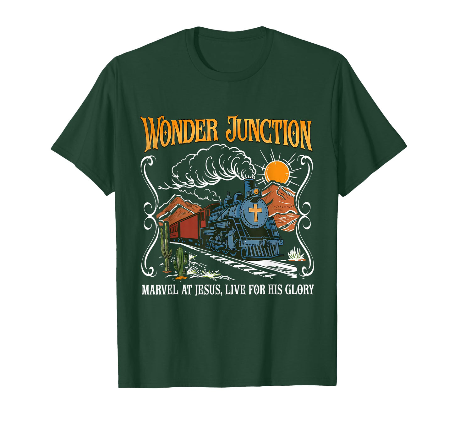 Wonder Junction Marvel At Jesus Christian Summer Bible Camp T-Shirt
