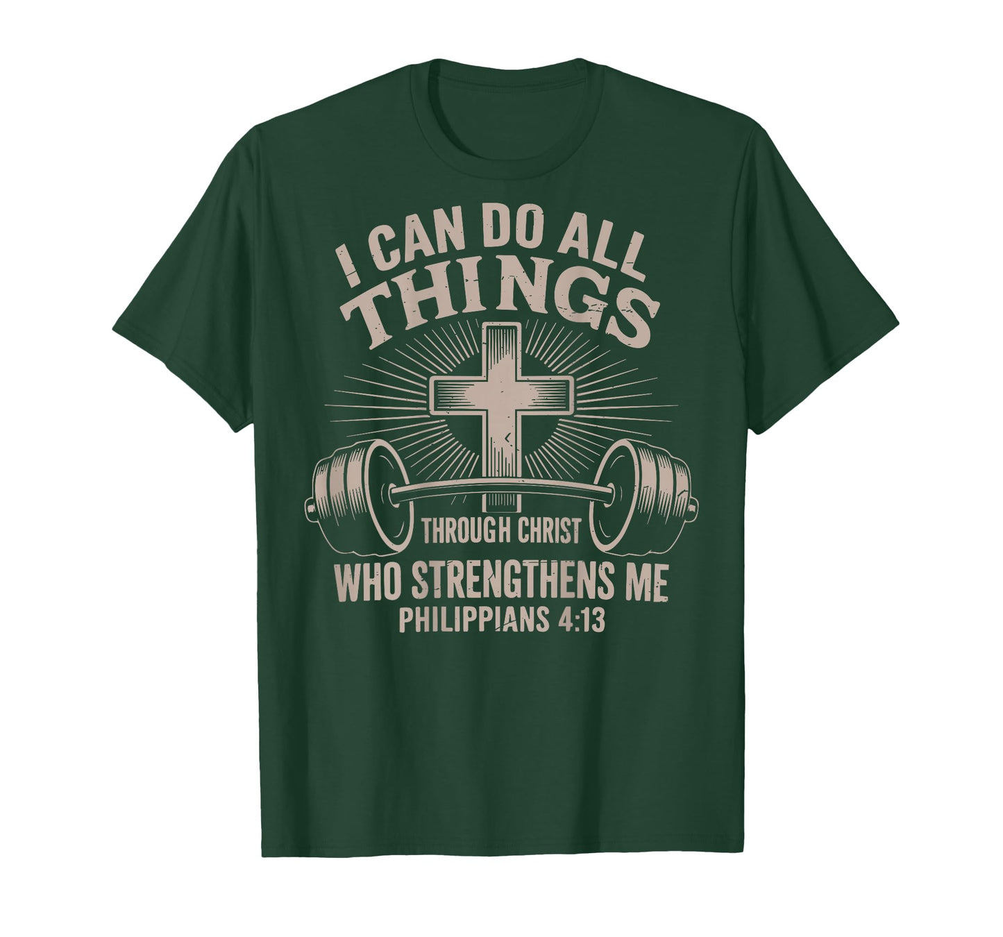 I Can Do All Things Funny Christian Workout Gym Jesus Women T-Shirt