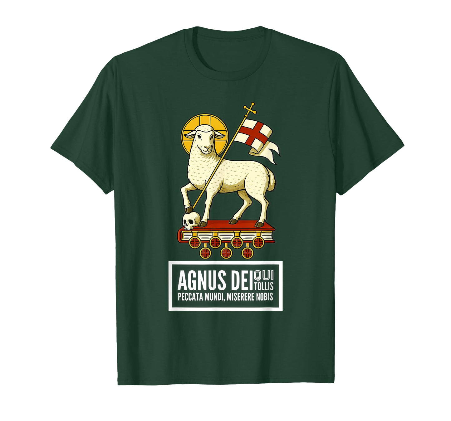 Agnus Dei Sanctus Traditional Latin Mass Catholic T-Shirt