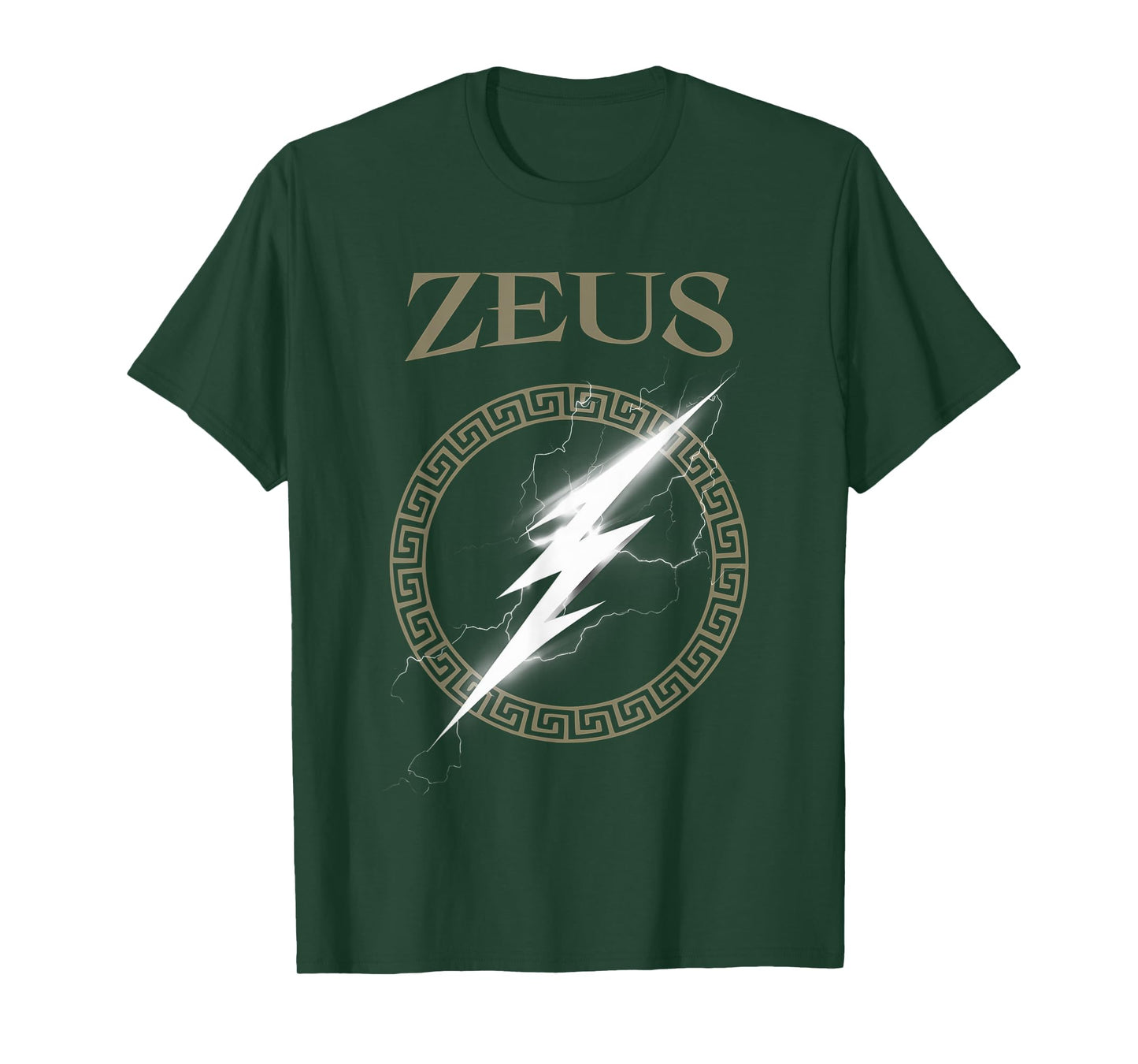 Zeus Greek God Lightning Bolt Symbol T-Shirt