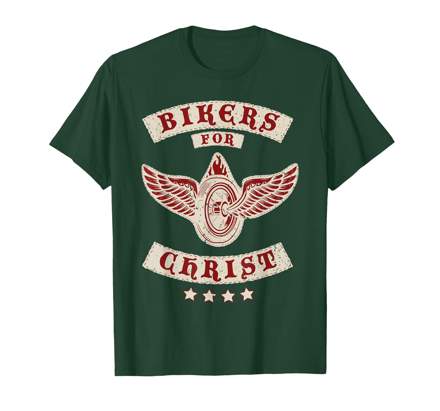 Bikers for Christ Christian Motorcycle Patch Faith T-Shirt