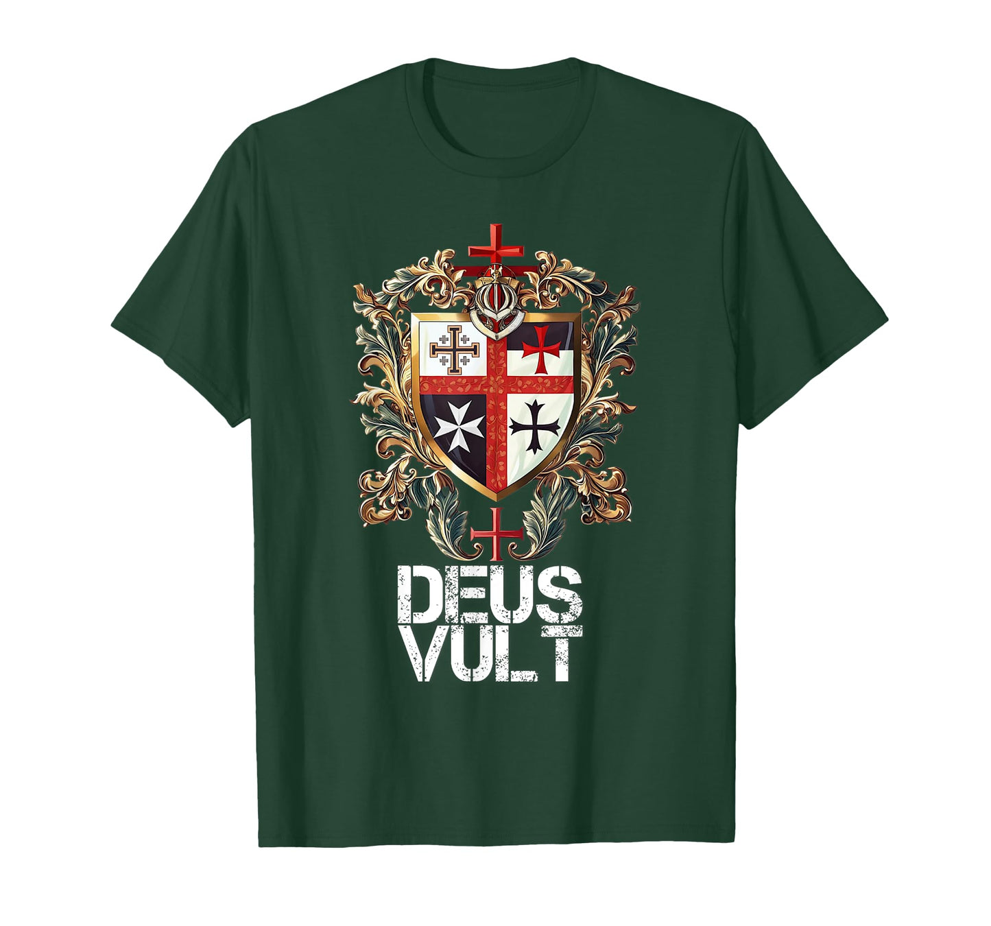 Catholic Knight Templar Crusader Cross Latin T-Shirt