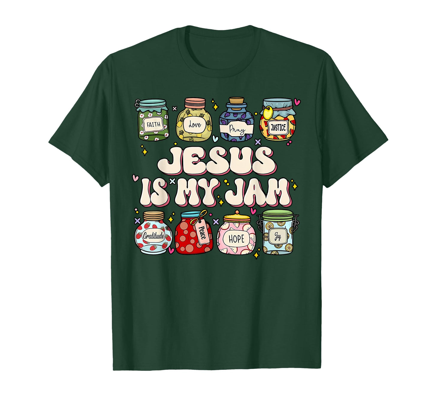 Jesus Is My Jam Christian Faith Religious Christ Women Kids T-Shirt