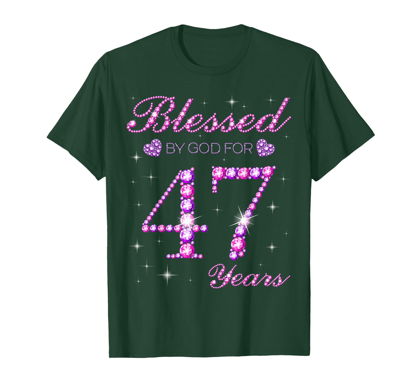 Blessed by God for 47 Years Old 47th Birthday Party T-Shirt